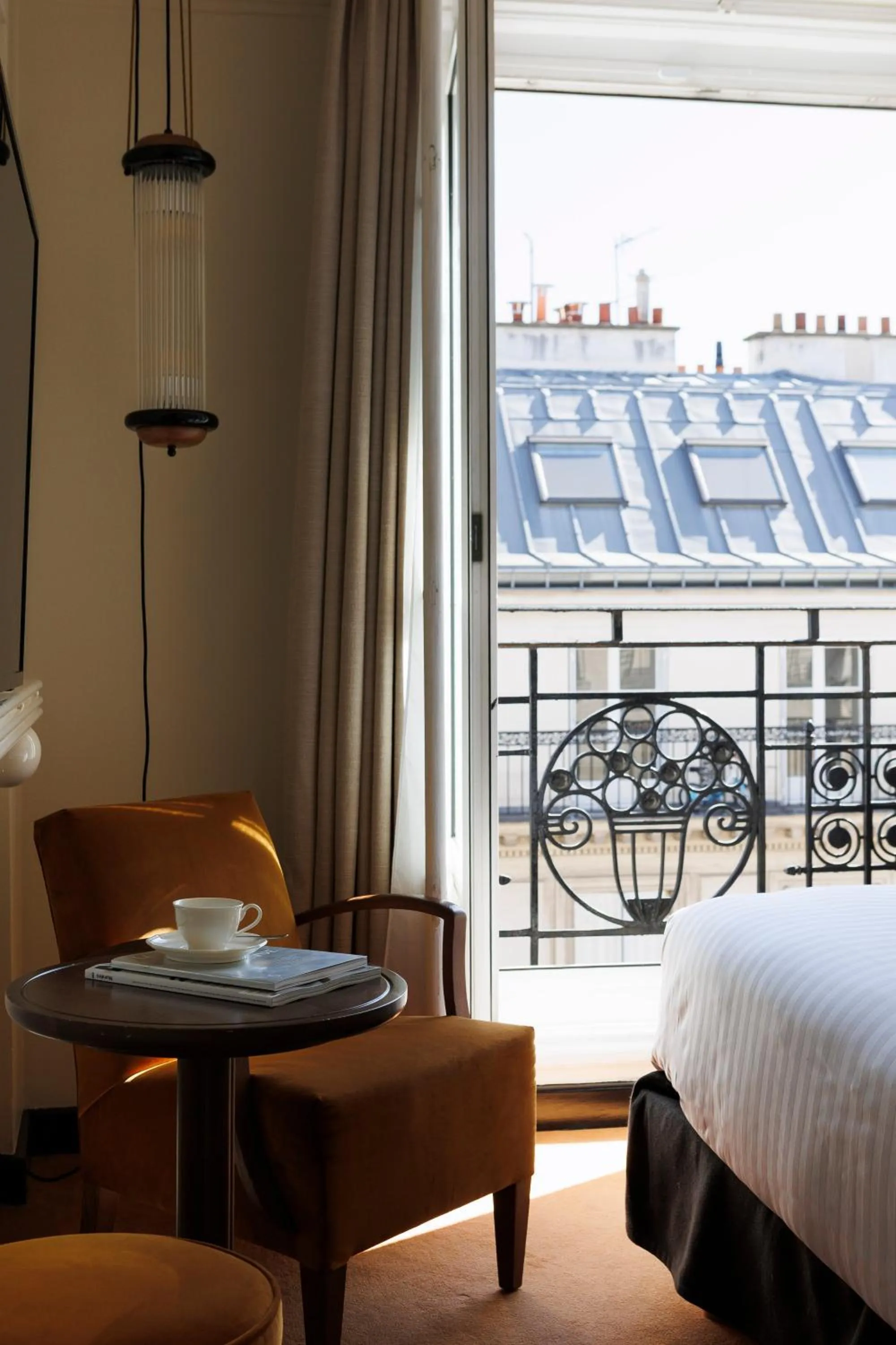 View (from property/room), Bed in Hotel Rochechouart, a Member of Design Hotels - Orso Hotels