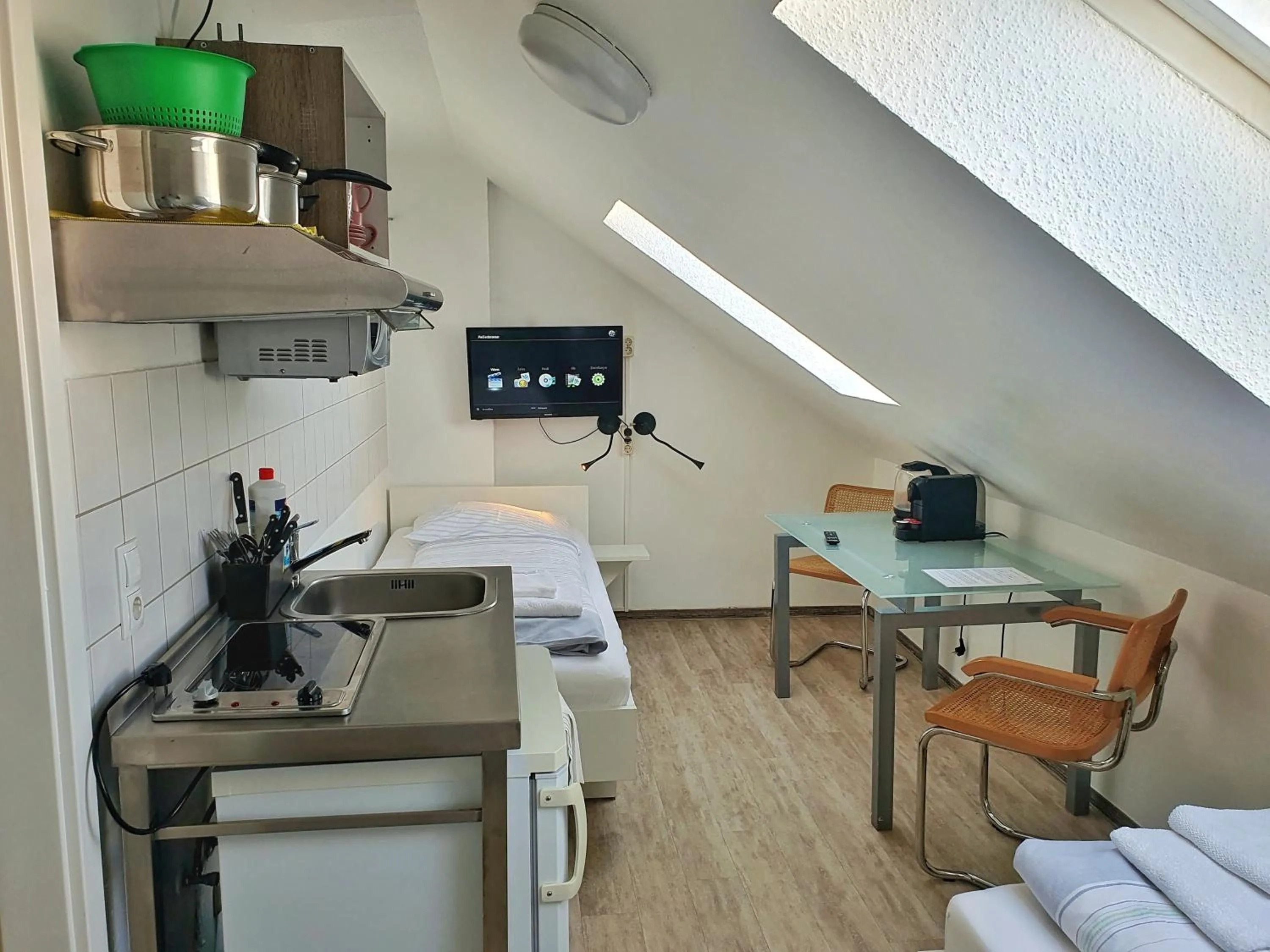 Kitchen or kitchenette in Aparthotel B & L