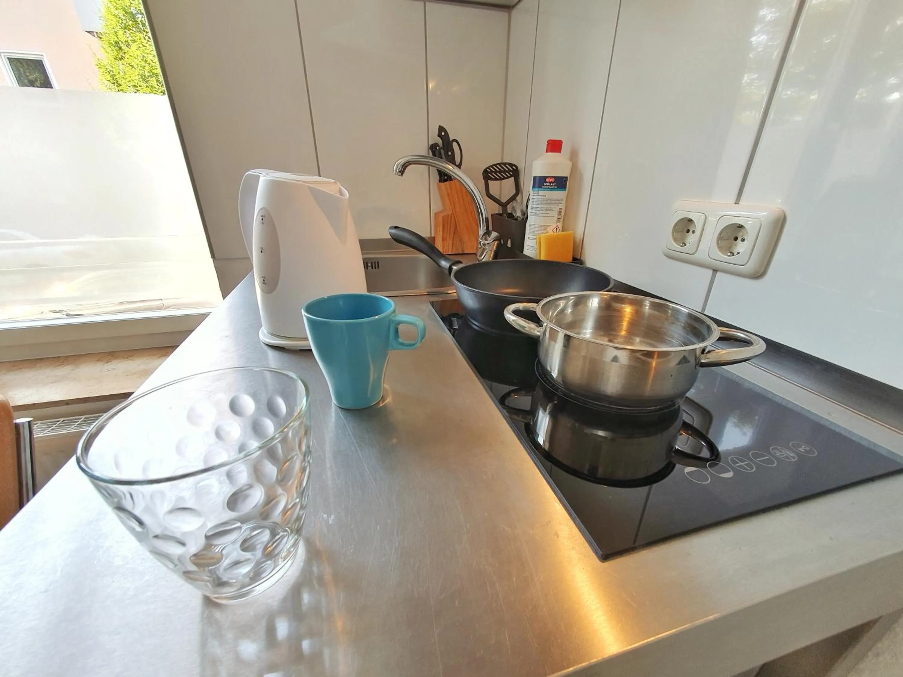 Kitchen or kitchenette in Aparthotel B & L