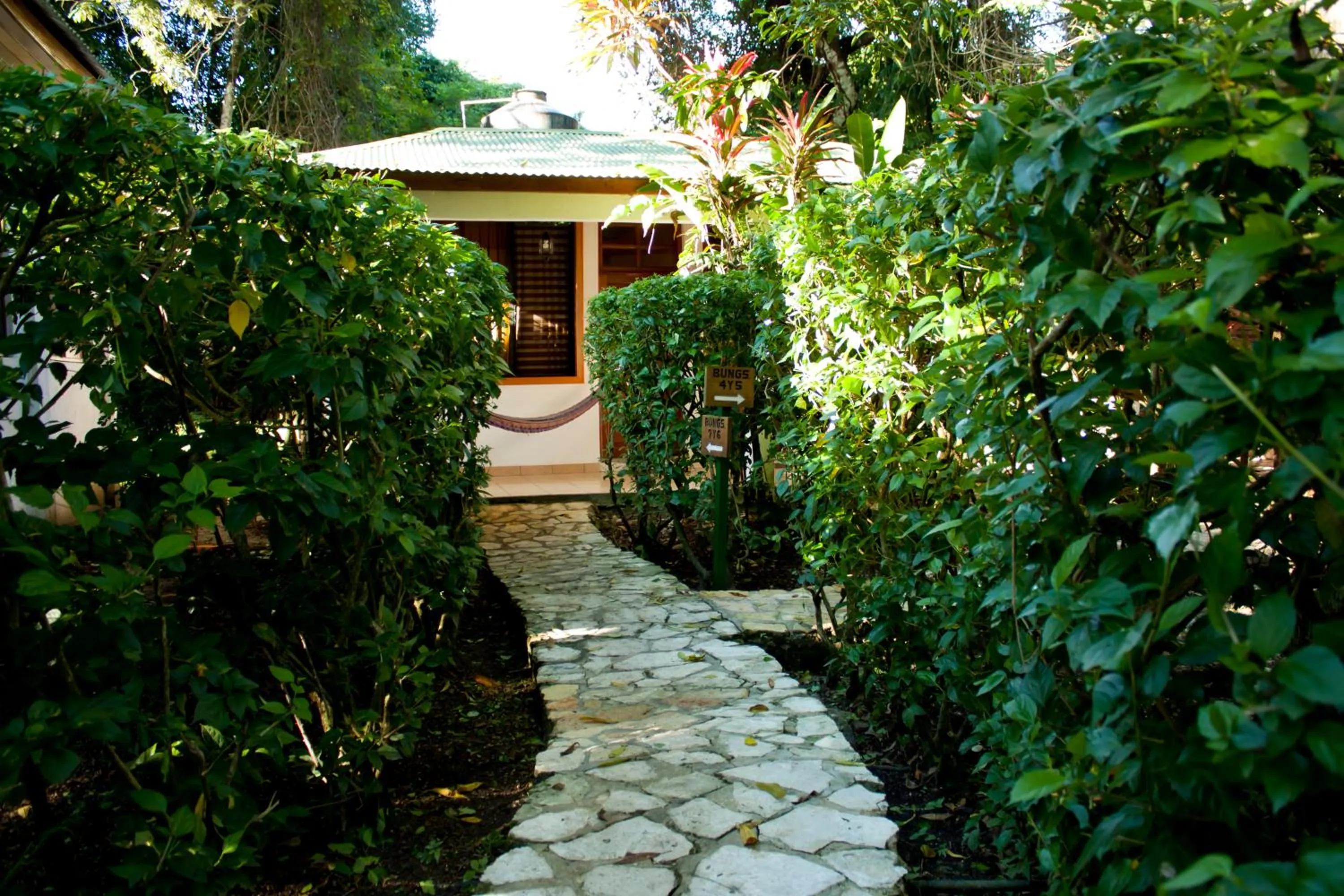 Decorative detail in Hotel Jaguar Inn Tikal