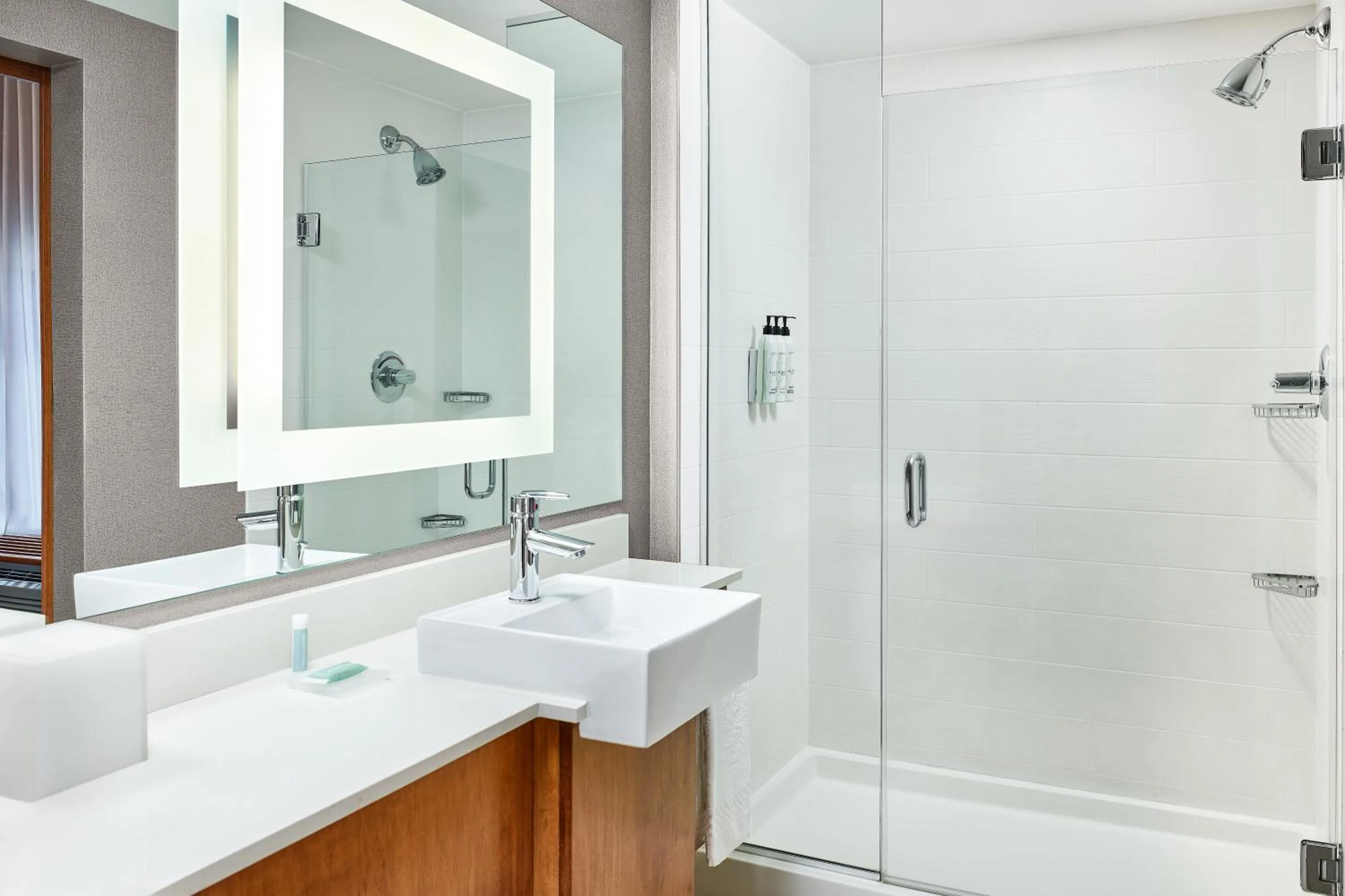 Shower in SpringHill Suites by Marriott Deadwood