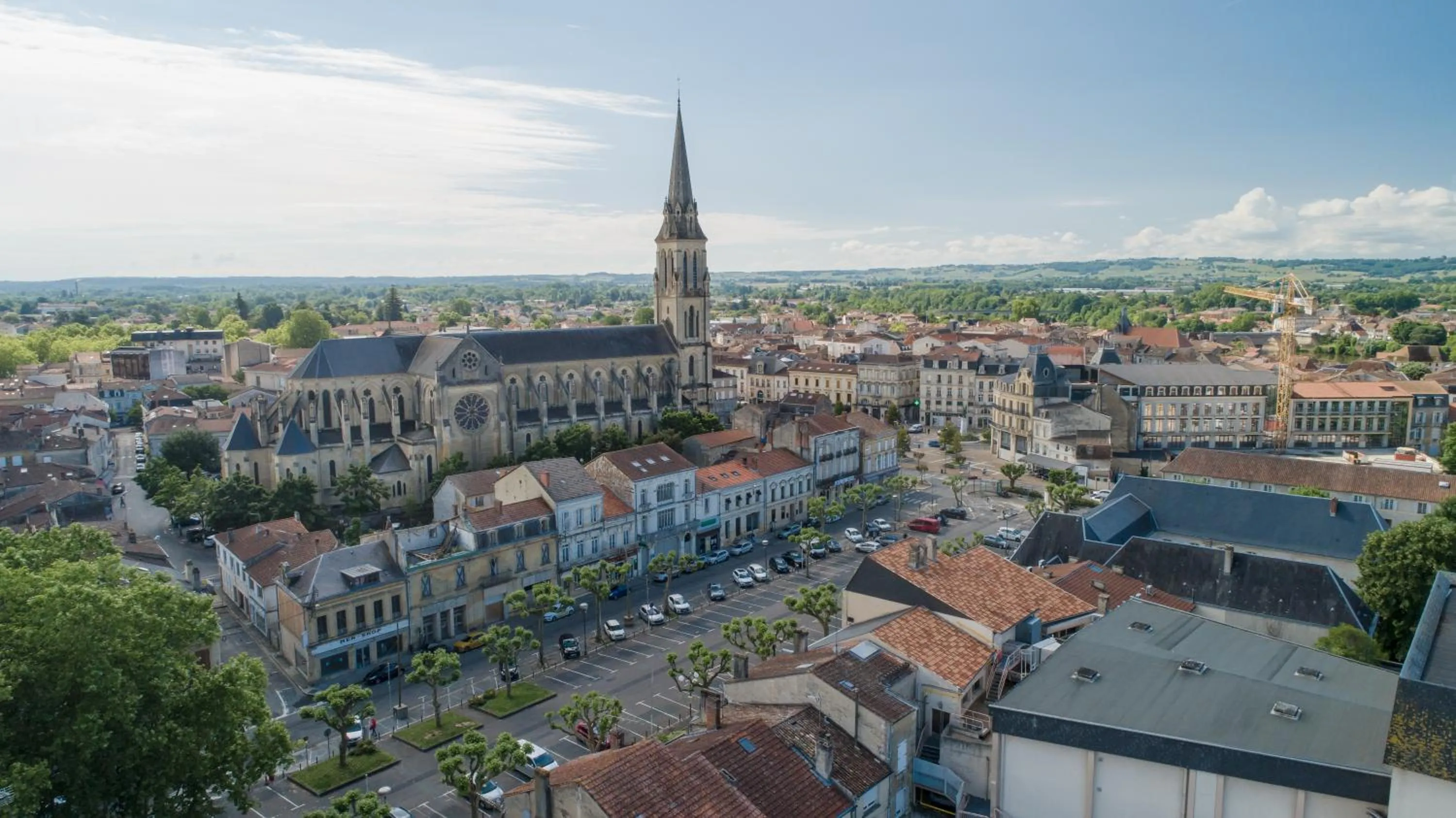 City view in The Originals City, Hôtel de Bordeaux, Bergerac centre
