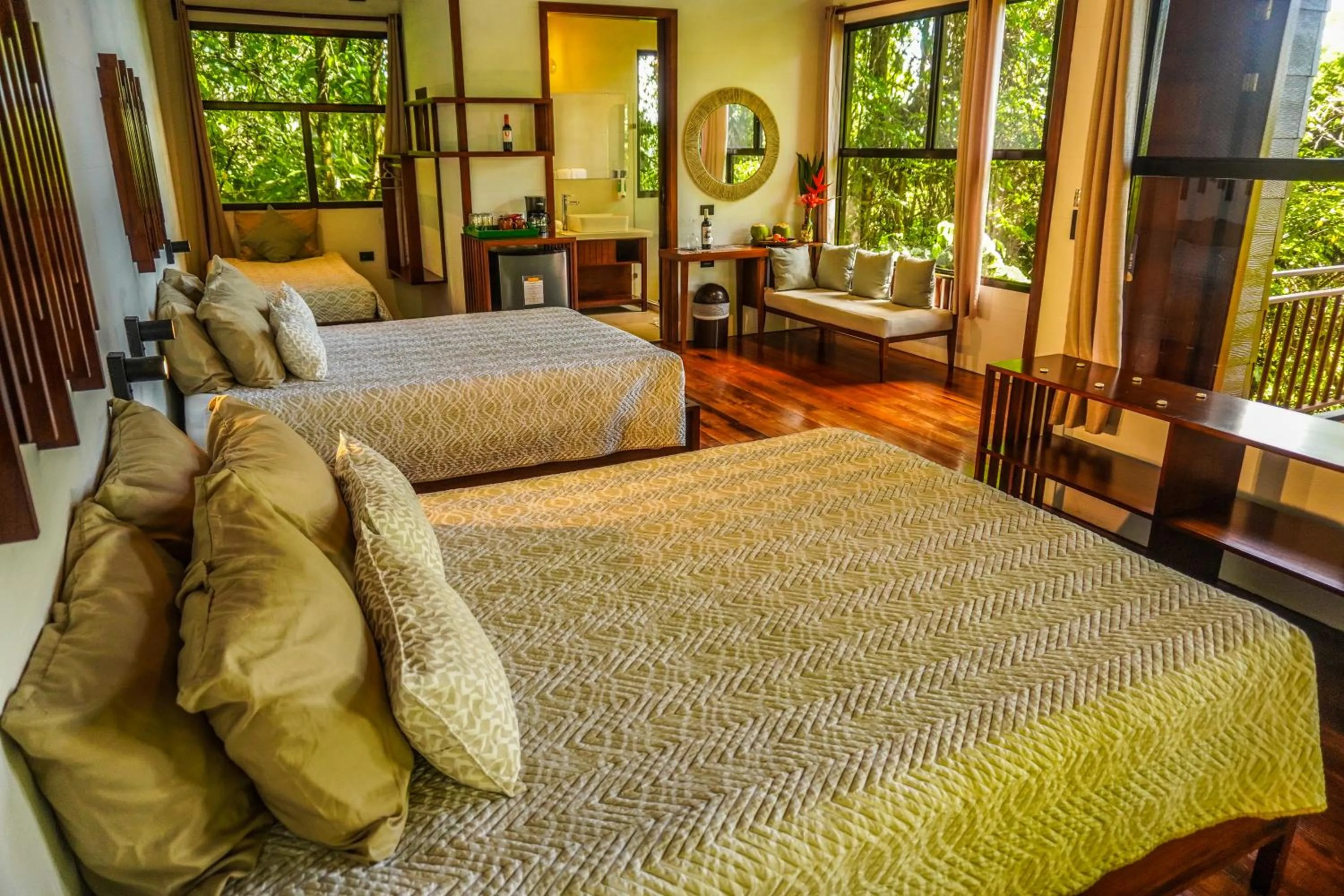 Bed in Maquenque Lodge