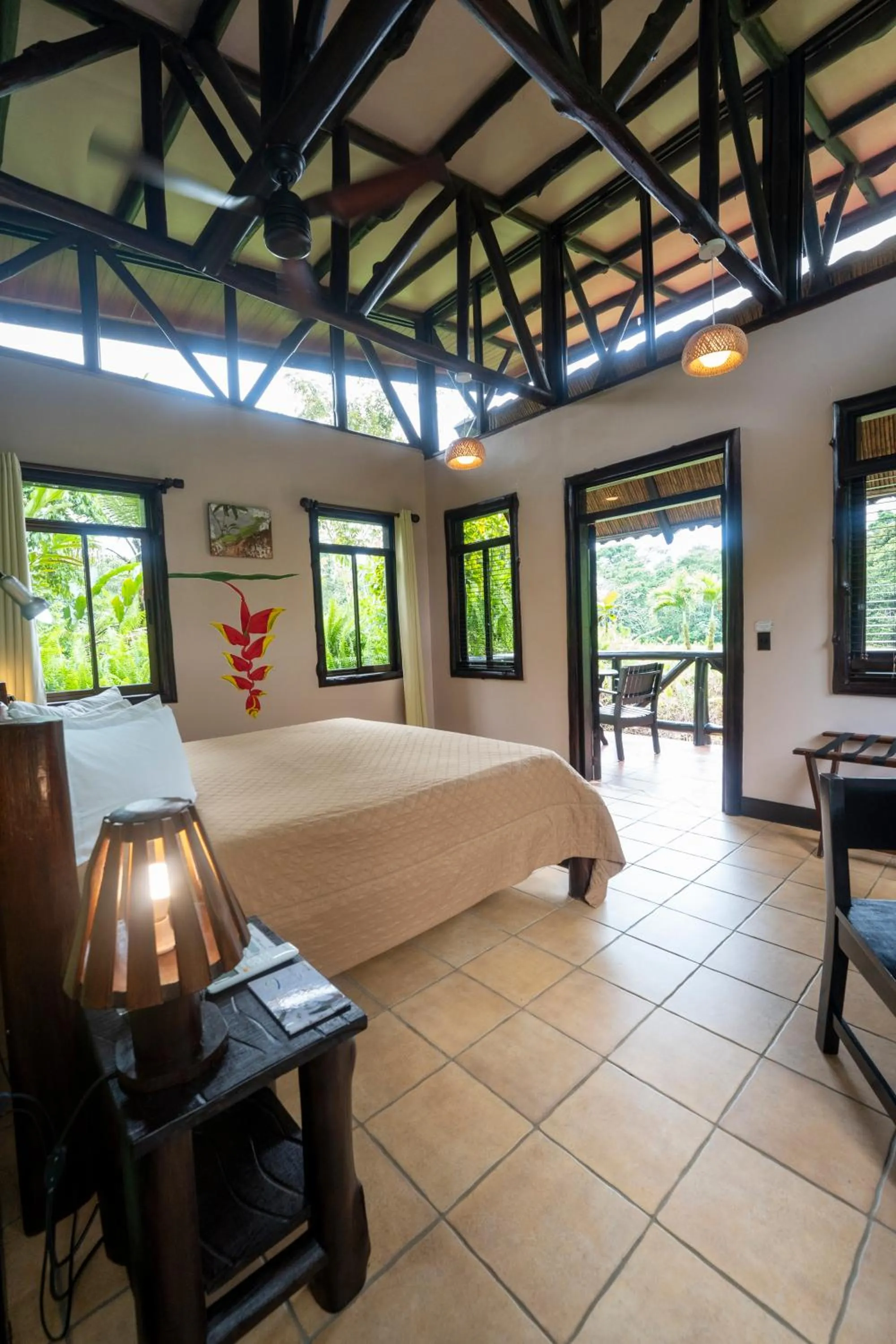 Bed in Maquenque Lodge