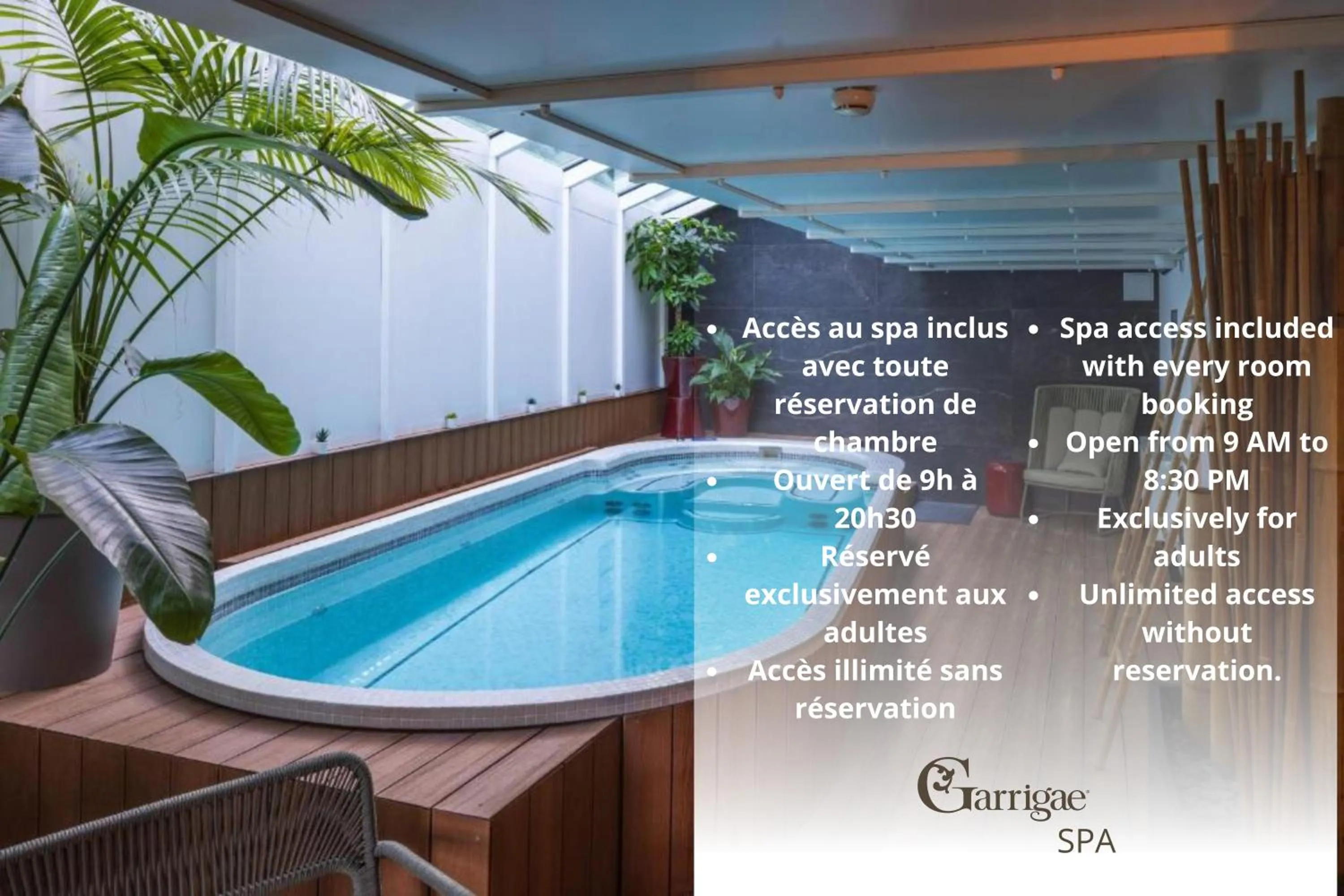 Hot Tub in Hôtel Villa La Florangerie - SPA & Piscine