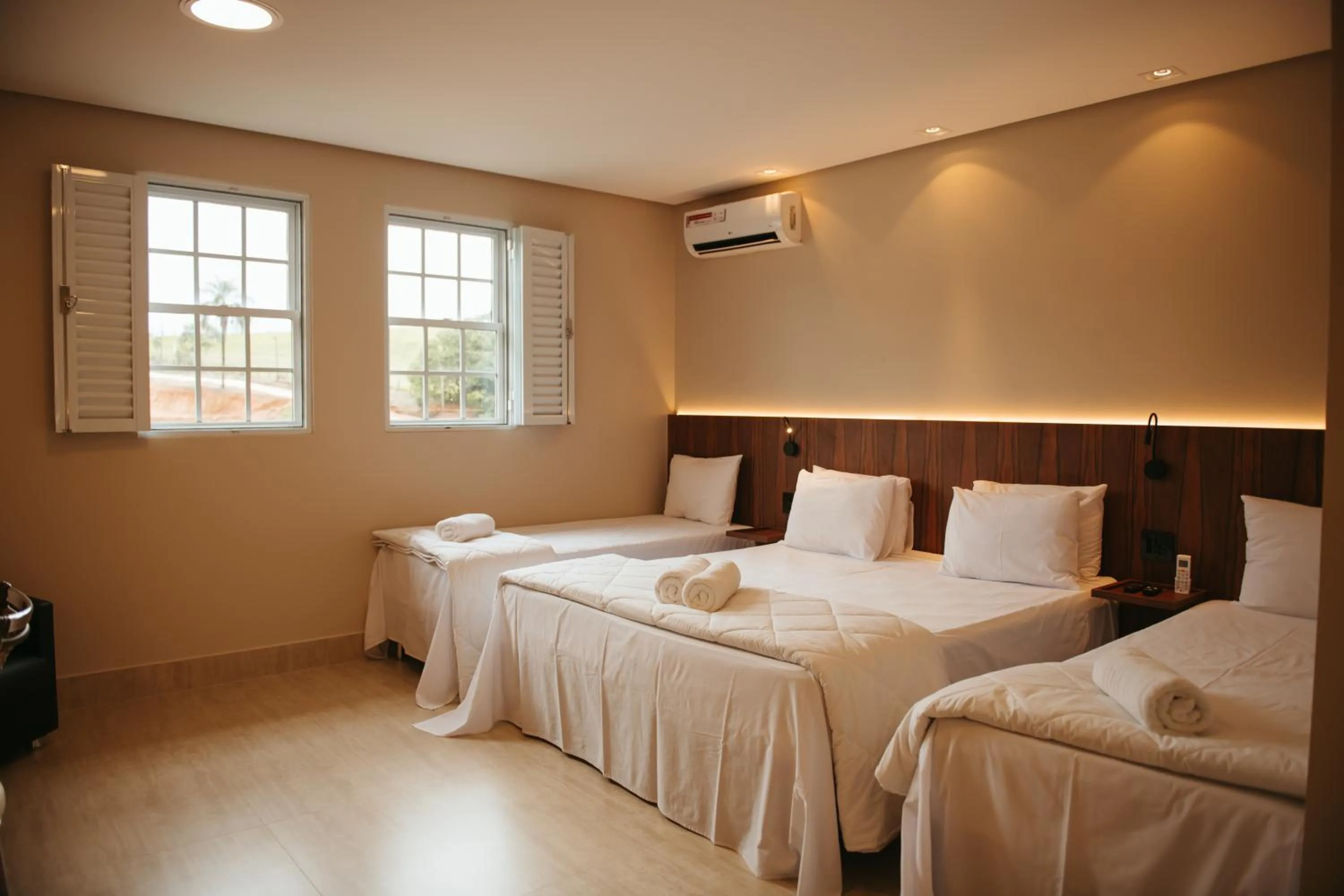 Bed in Engenho da Serra Hotel EcoResort