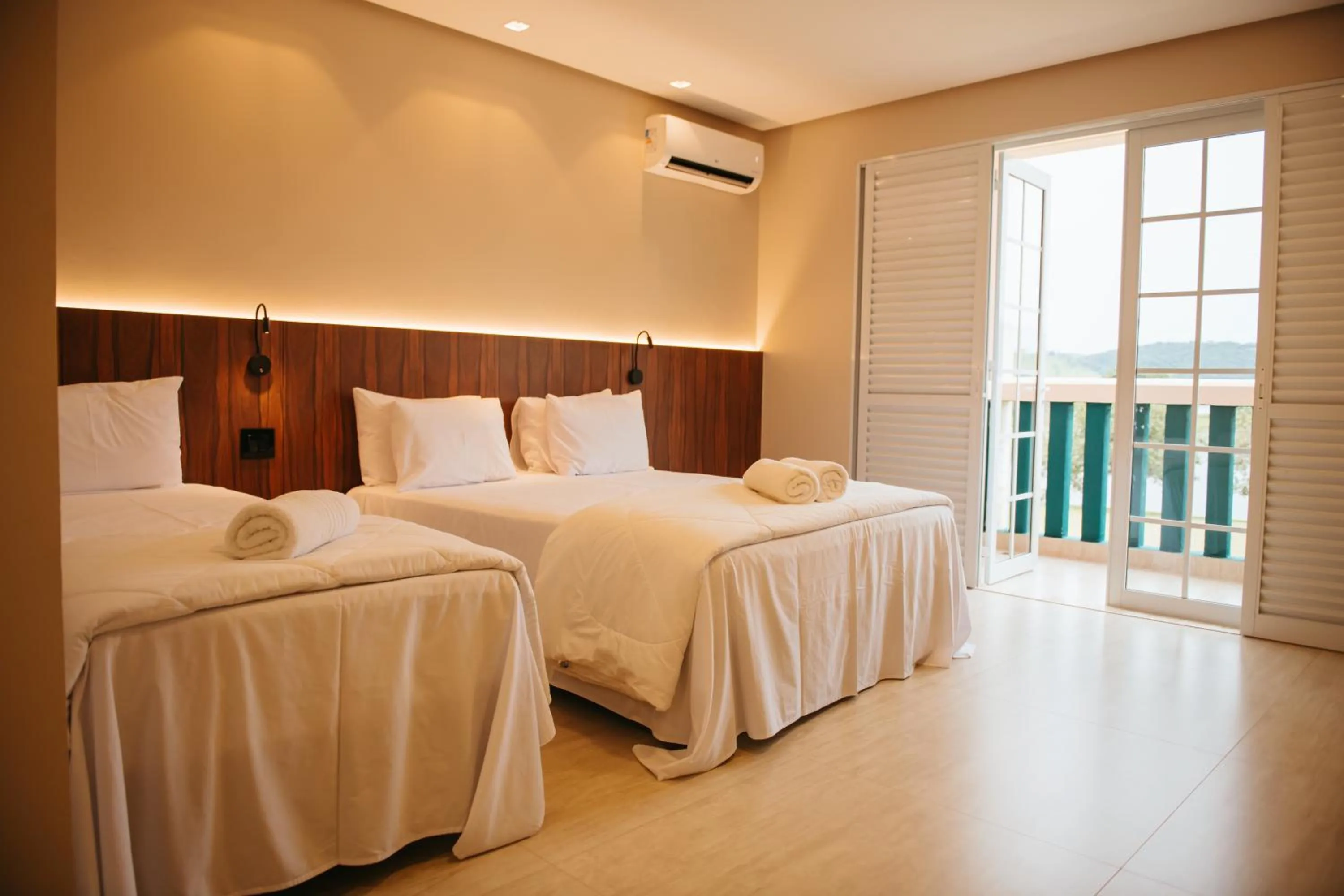 Bed in Engenho da Serra Hotel EcoResort