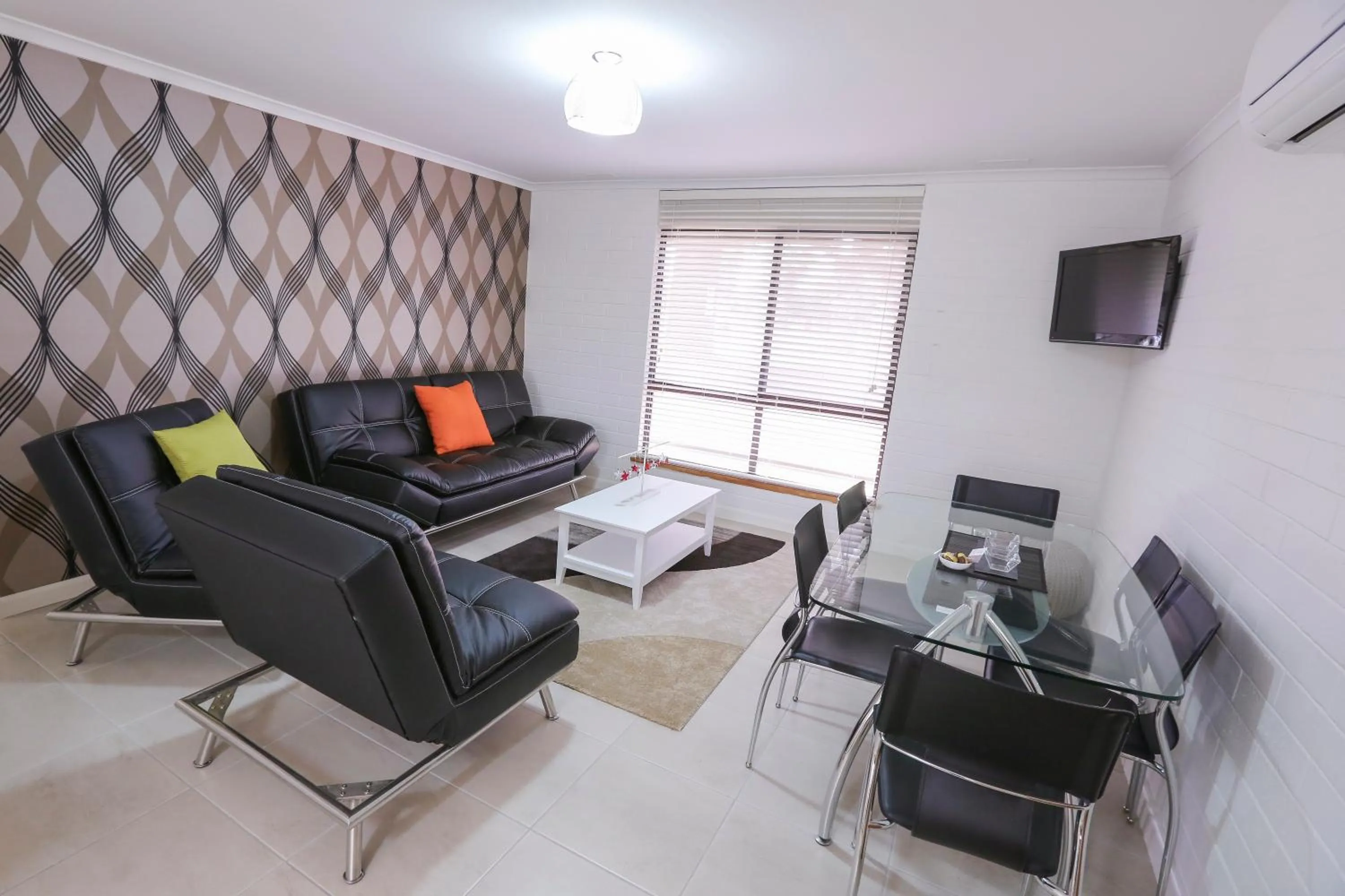 Living room in Mildura Holiday Villas