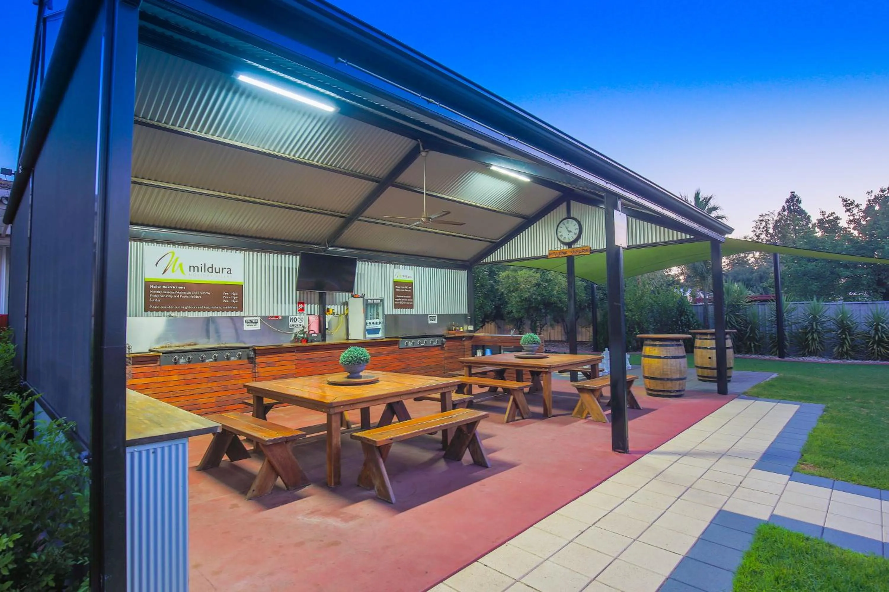 BBQ facilities in Mildura Holiday Villas