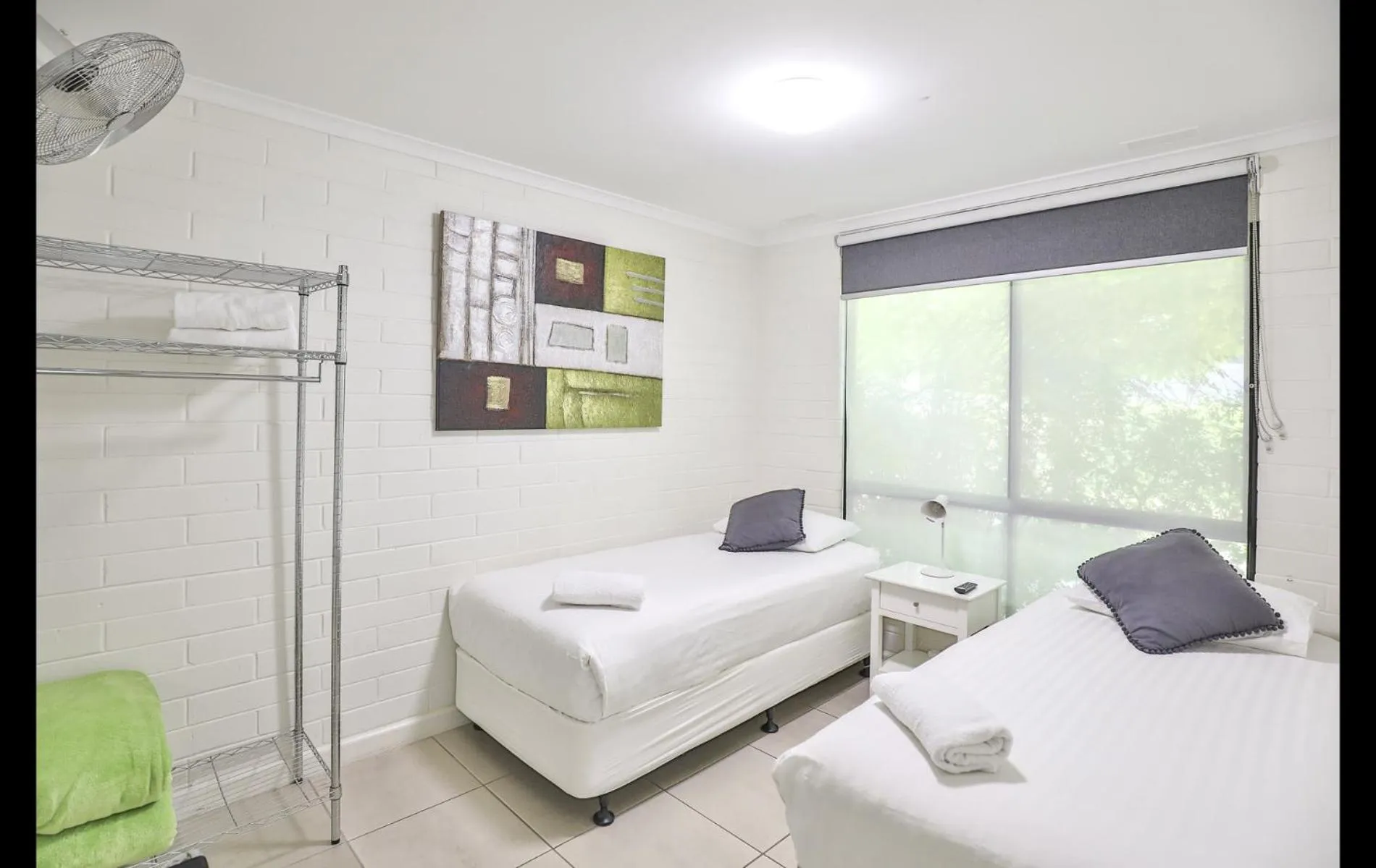 Bed in Mildura Holiday Villas