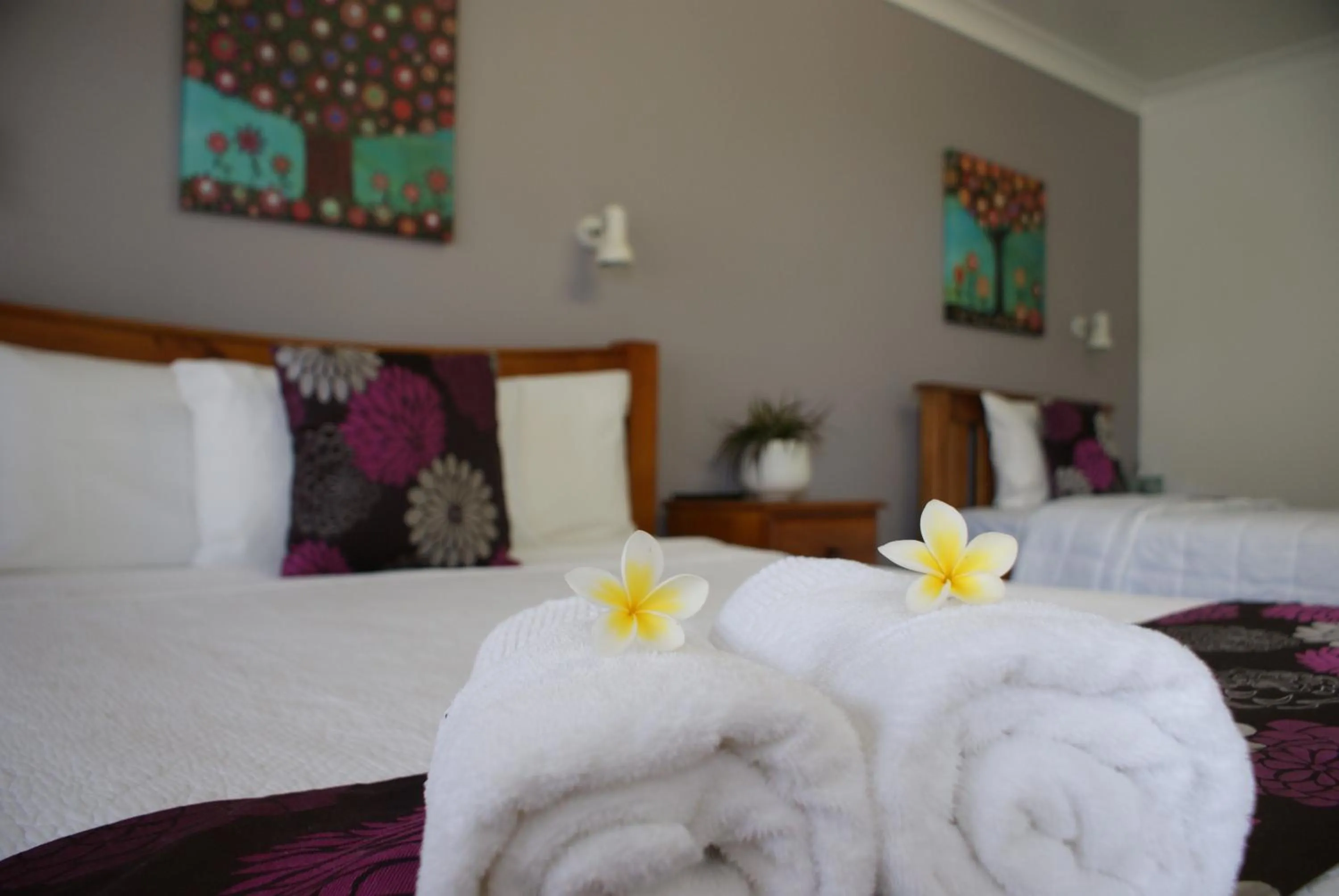 Decorative detail, Bed in Karuah Riverside Motel