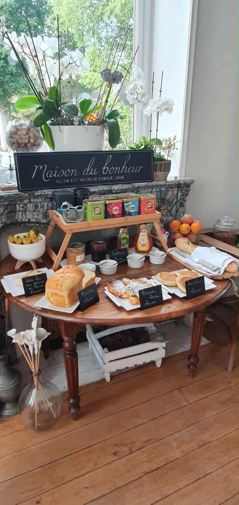 Food and drinks in Chambres d'Hôtes des Rouets