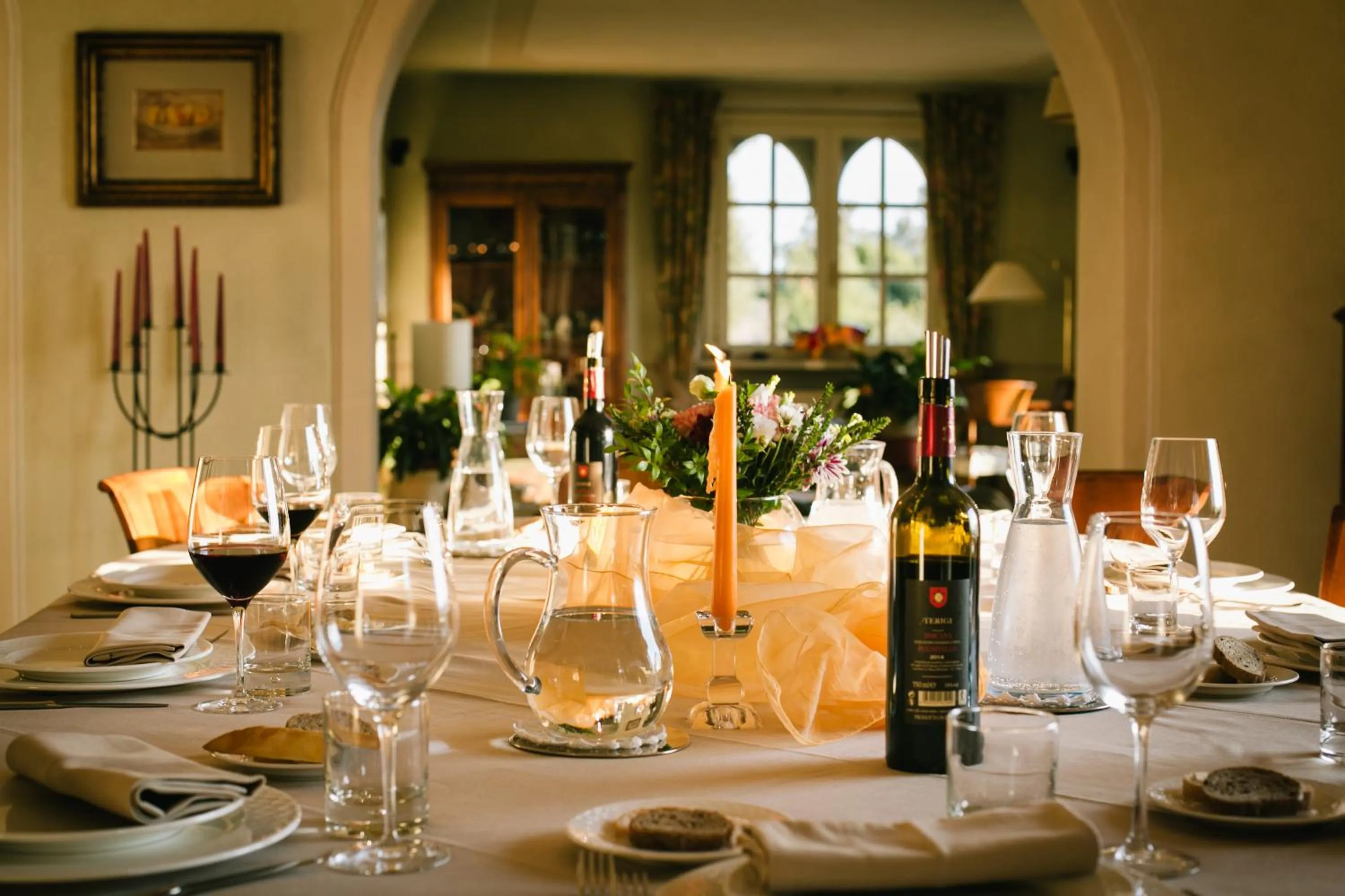 Dining area in Tenuta il Sassone - Wine&Food