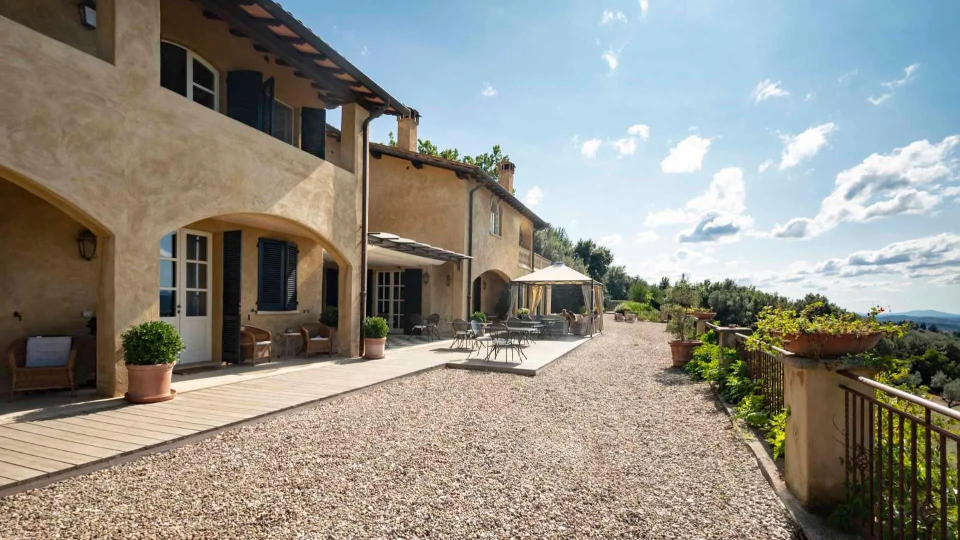 Balcony/Terrace in Tenuta il Sassone - Wine&Food