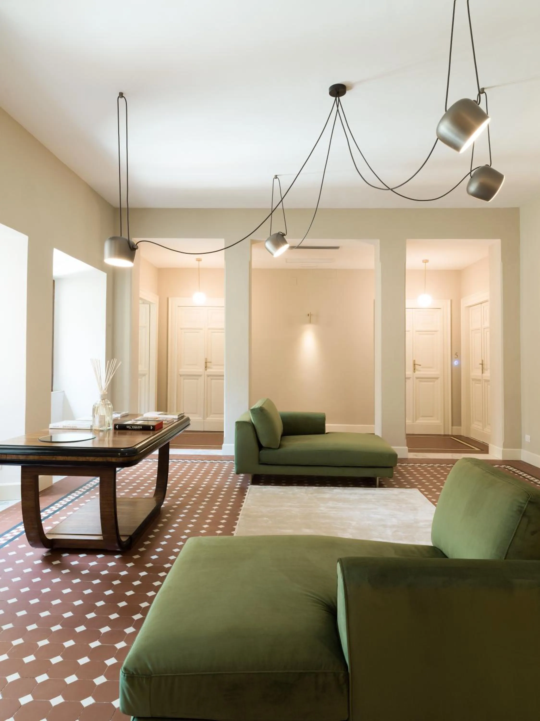 Seating area, Bed in Villa Corallo