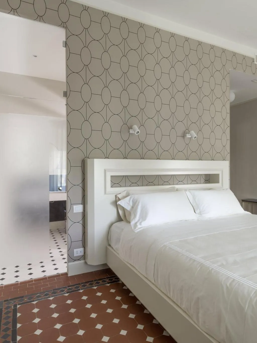 Bedroom, Bed in Villa Corallo