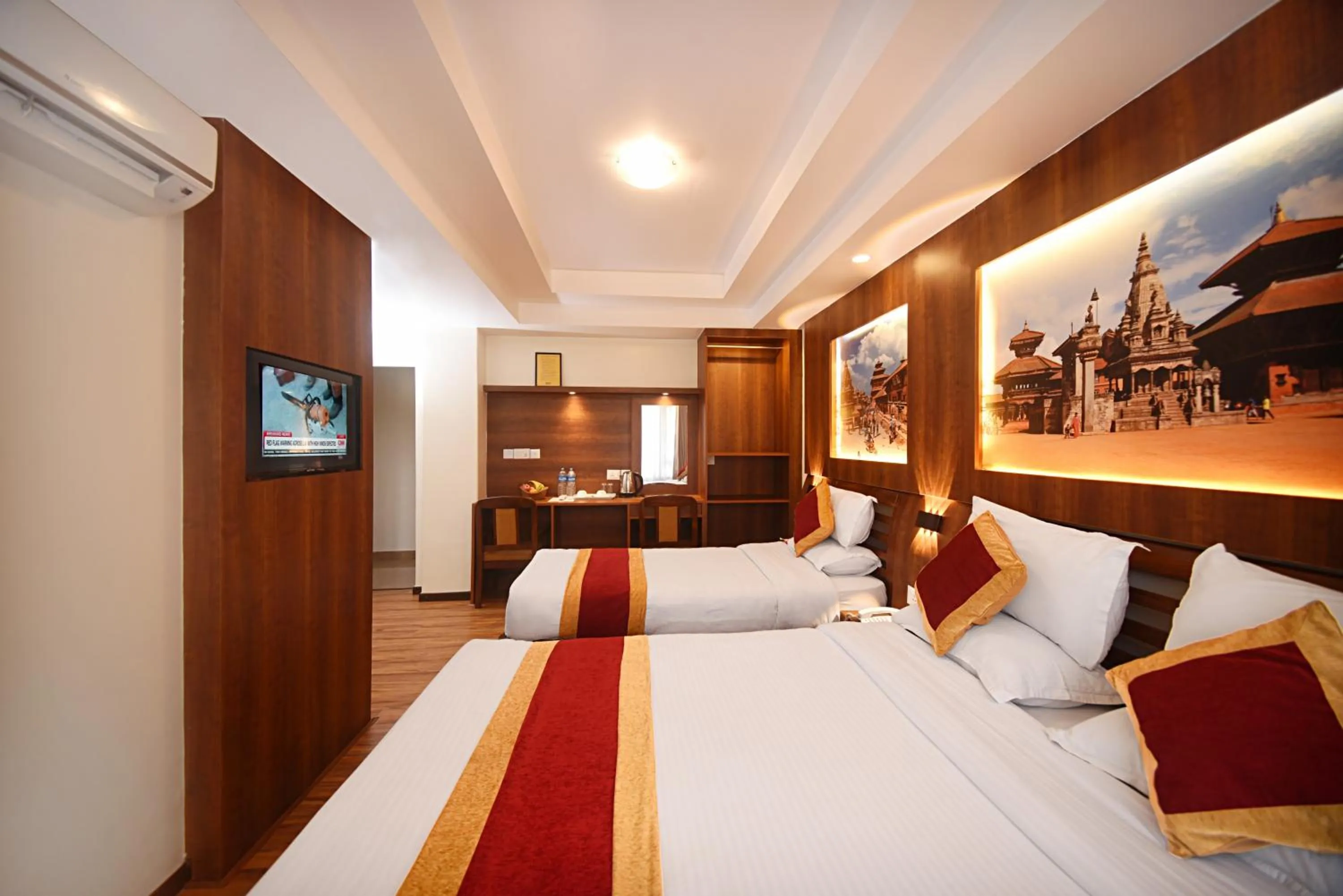 Communal lounge/ TV room, Bed in Hotel Friends Home