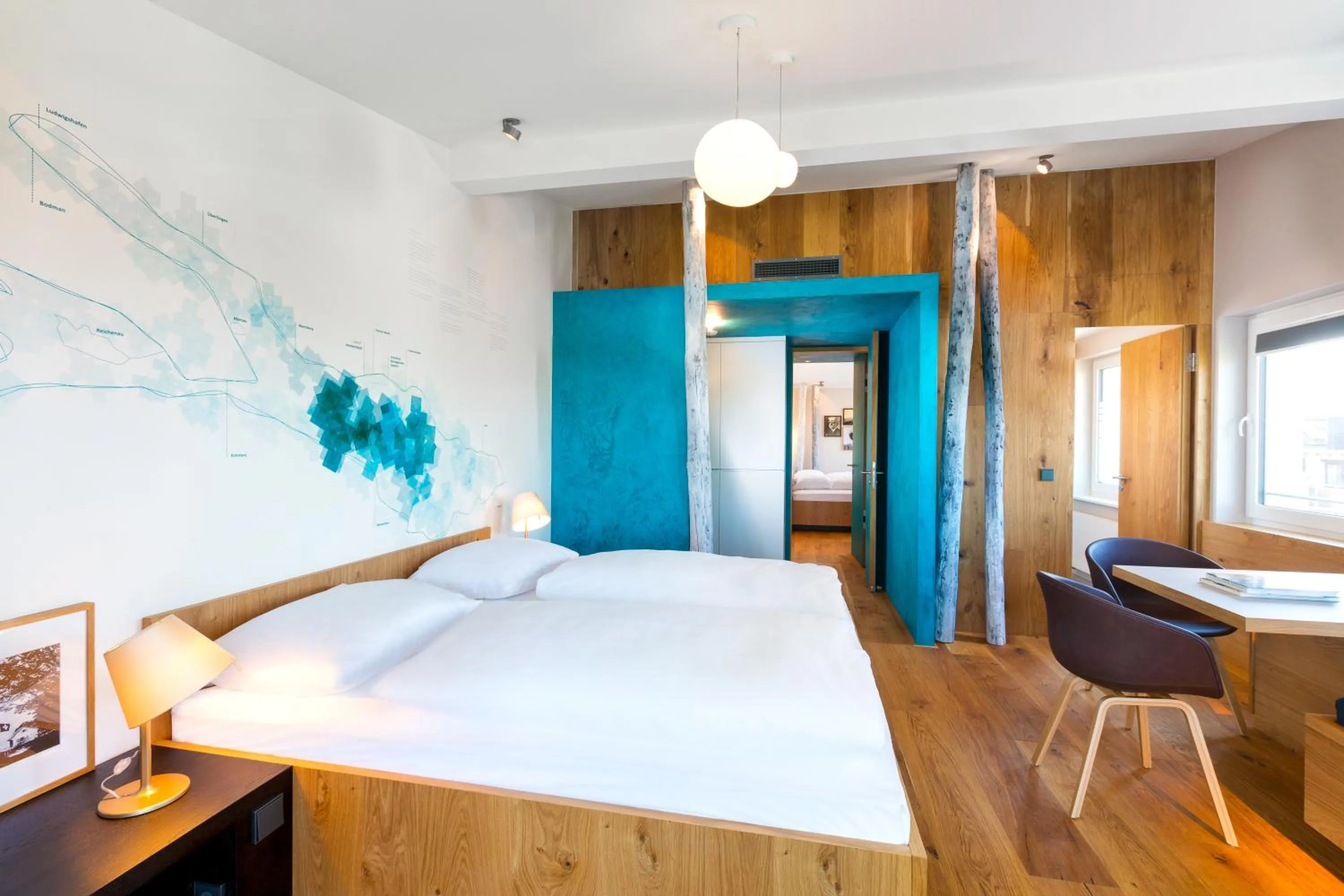 Bedroom, Bed in Hotel Seehof