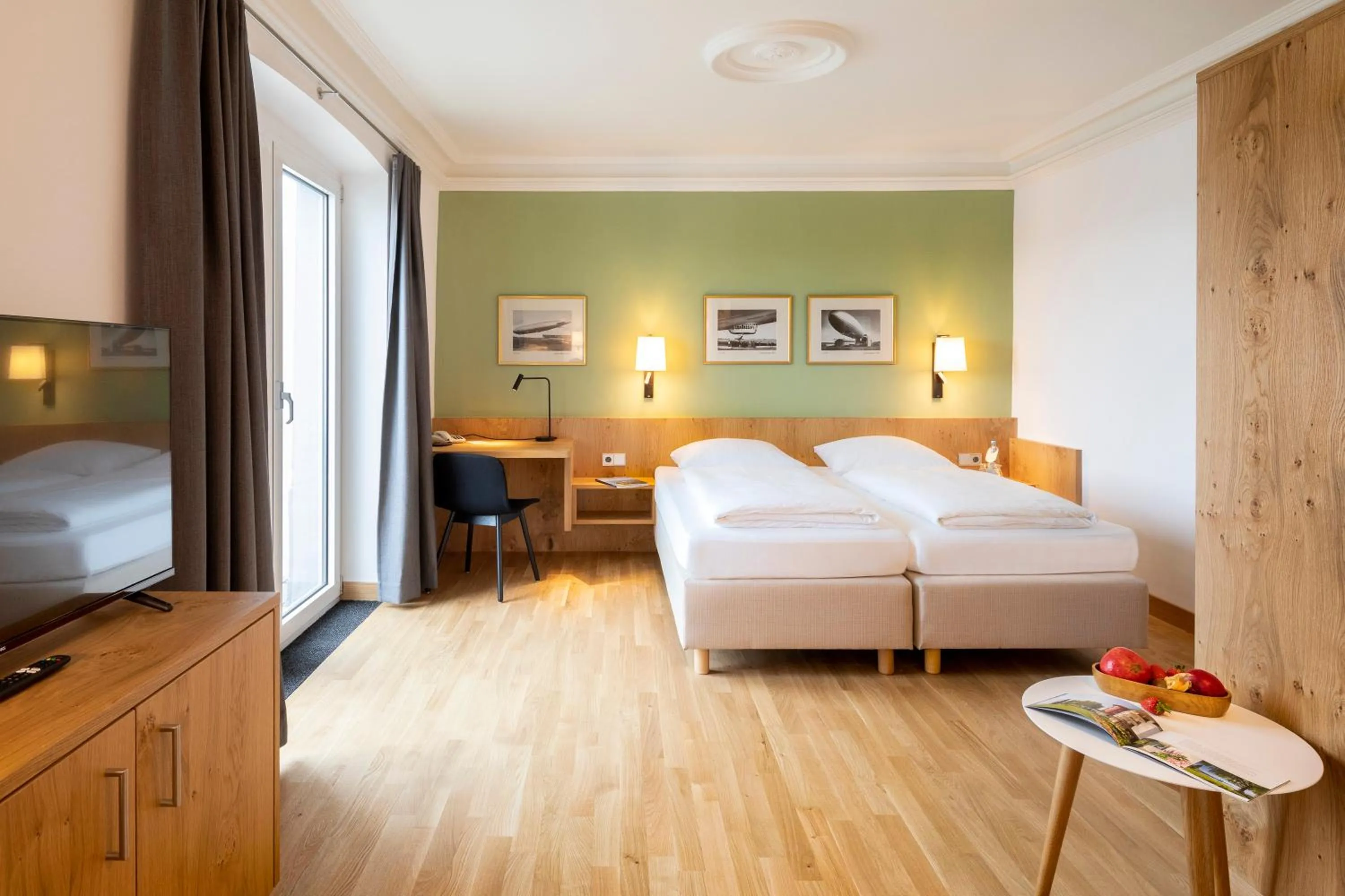 Bedroom, Bed in Hotel Seehof