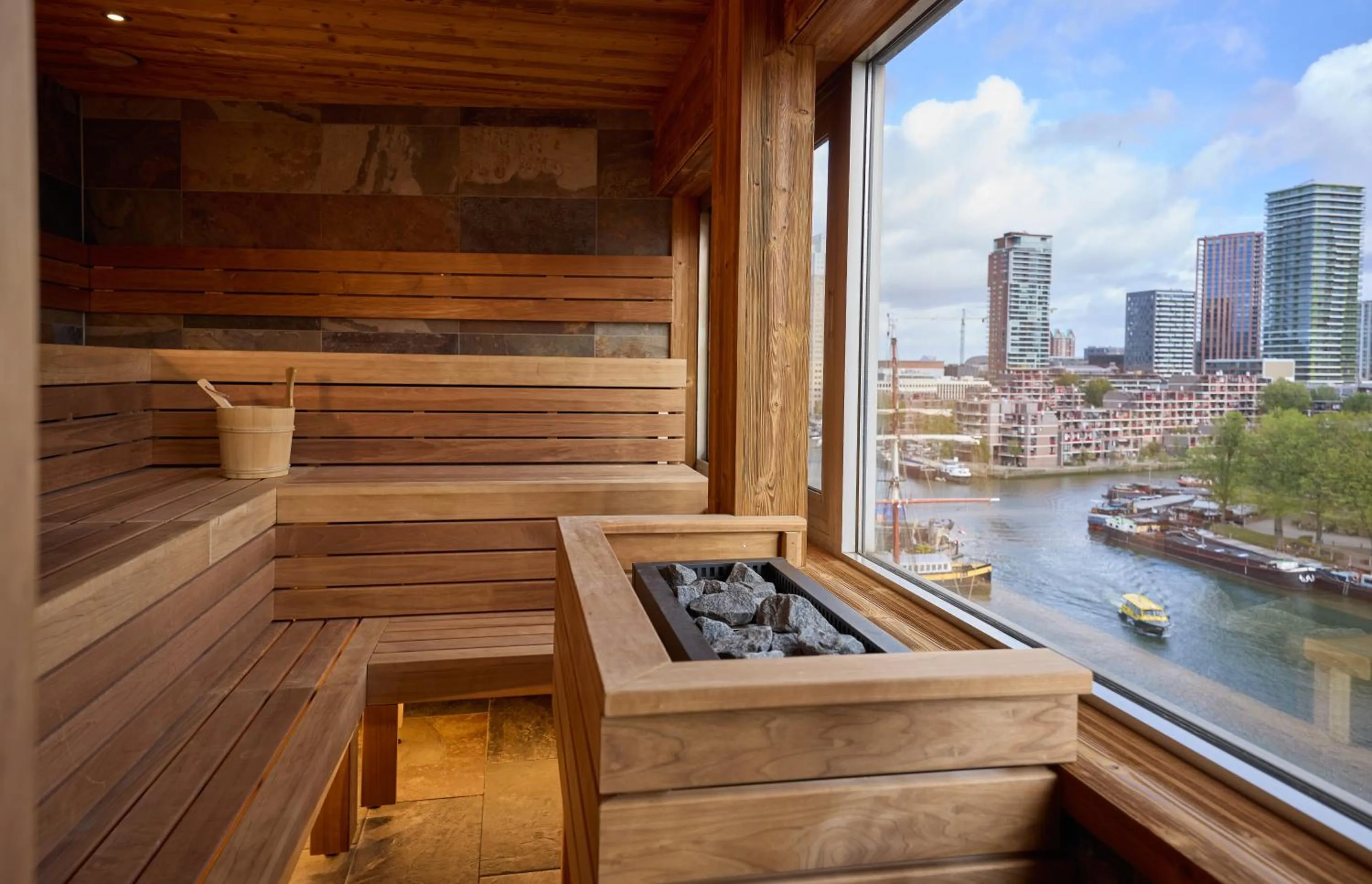 Sauna in Haven Hotel Rotterdam, Curio Collection by Hilton