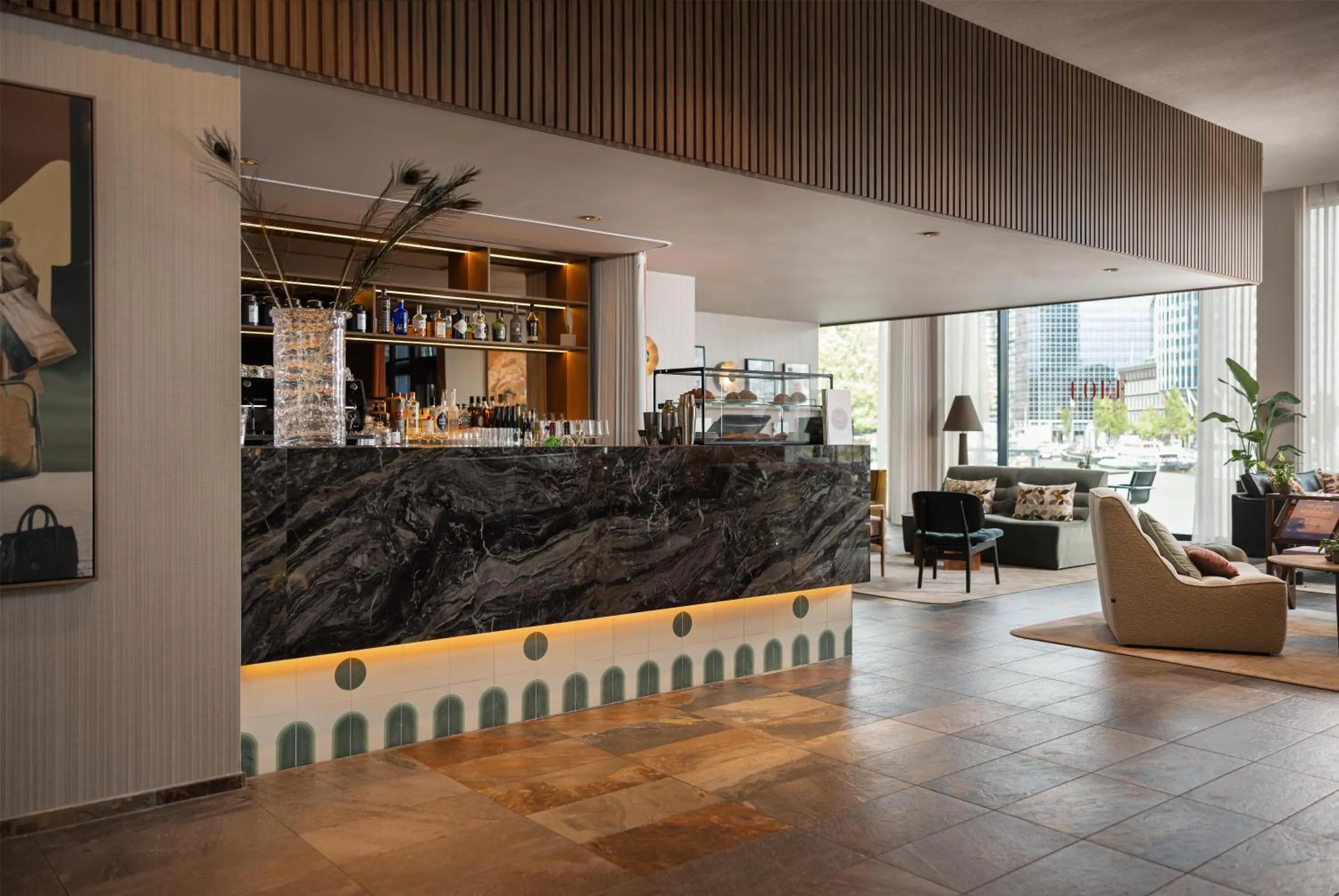 Lounge or bar in Haven Hotel Rotterdam, Curio Collection by Hilton