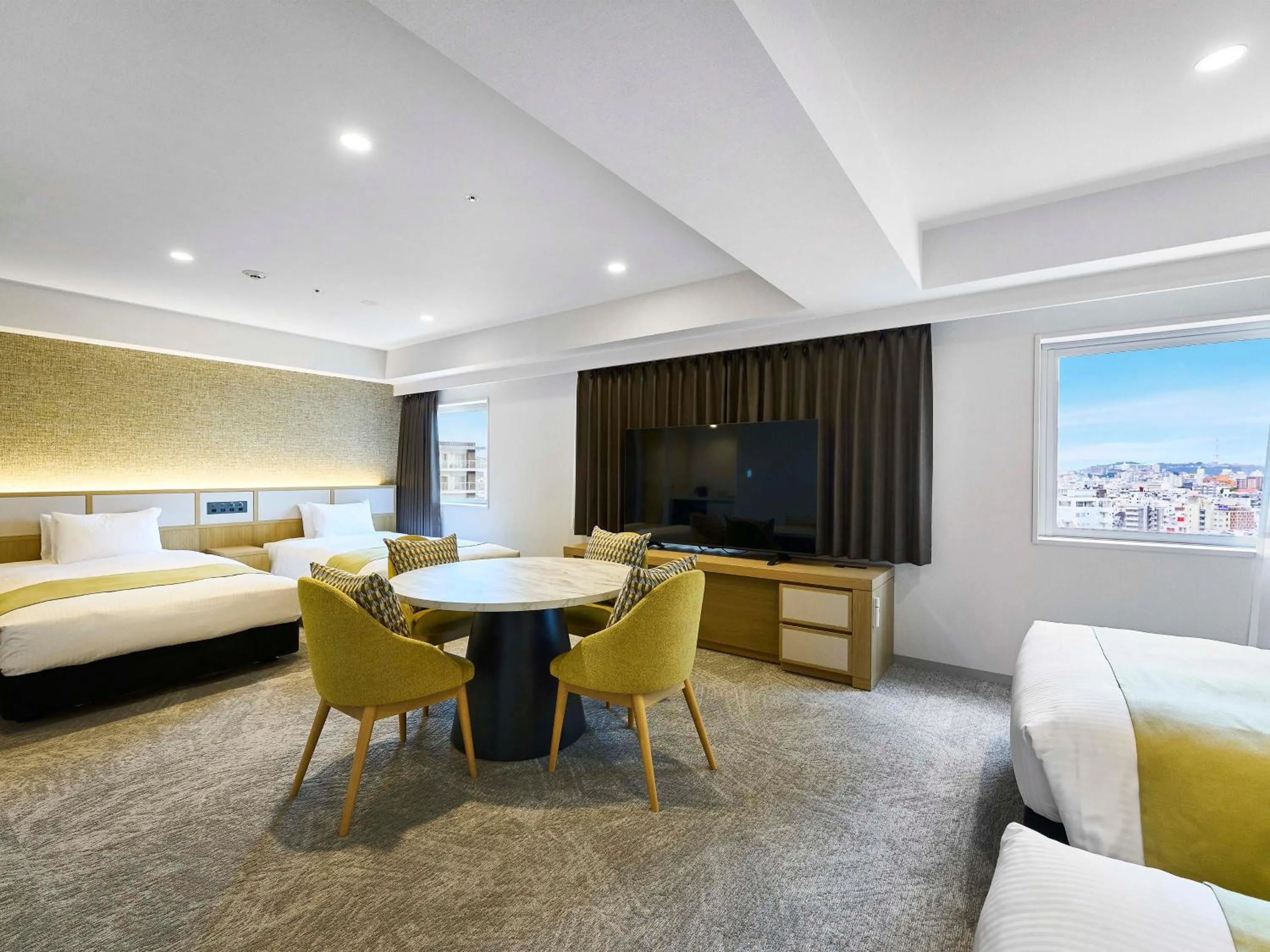 Photo of the whole room, Bed in Daiwa Roynet Hotel Naha Kokusaidori