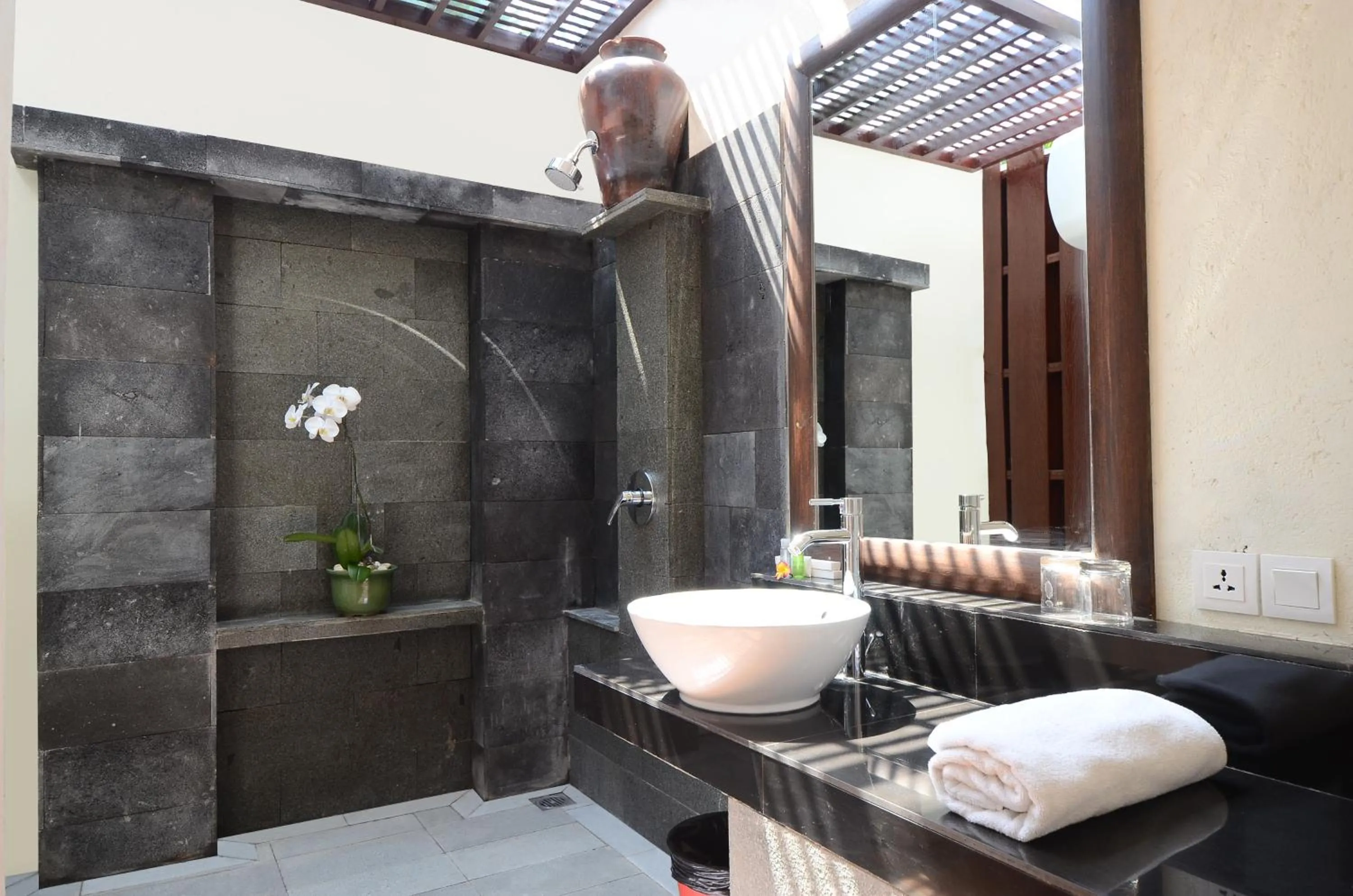 Shower in Bali Breezz Hotel