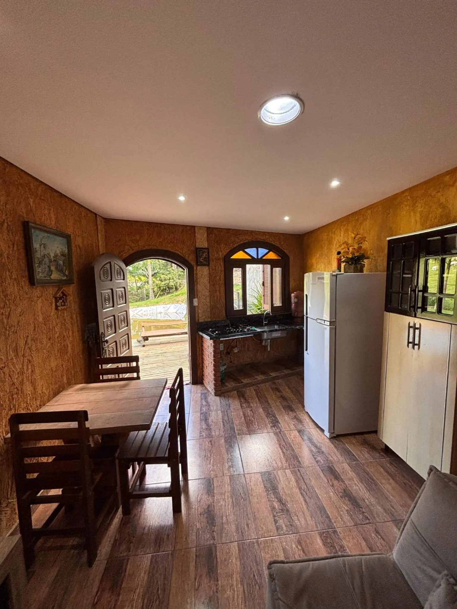 Kitchen or kitchenette in Chácara Águas Claras