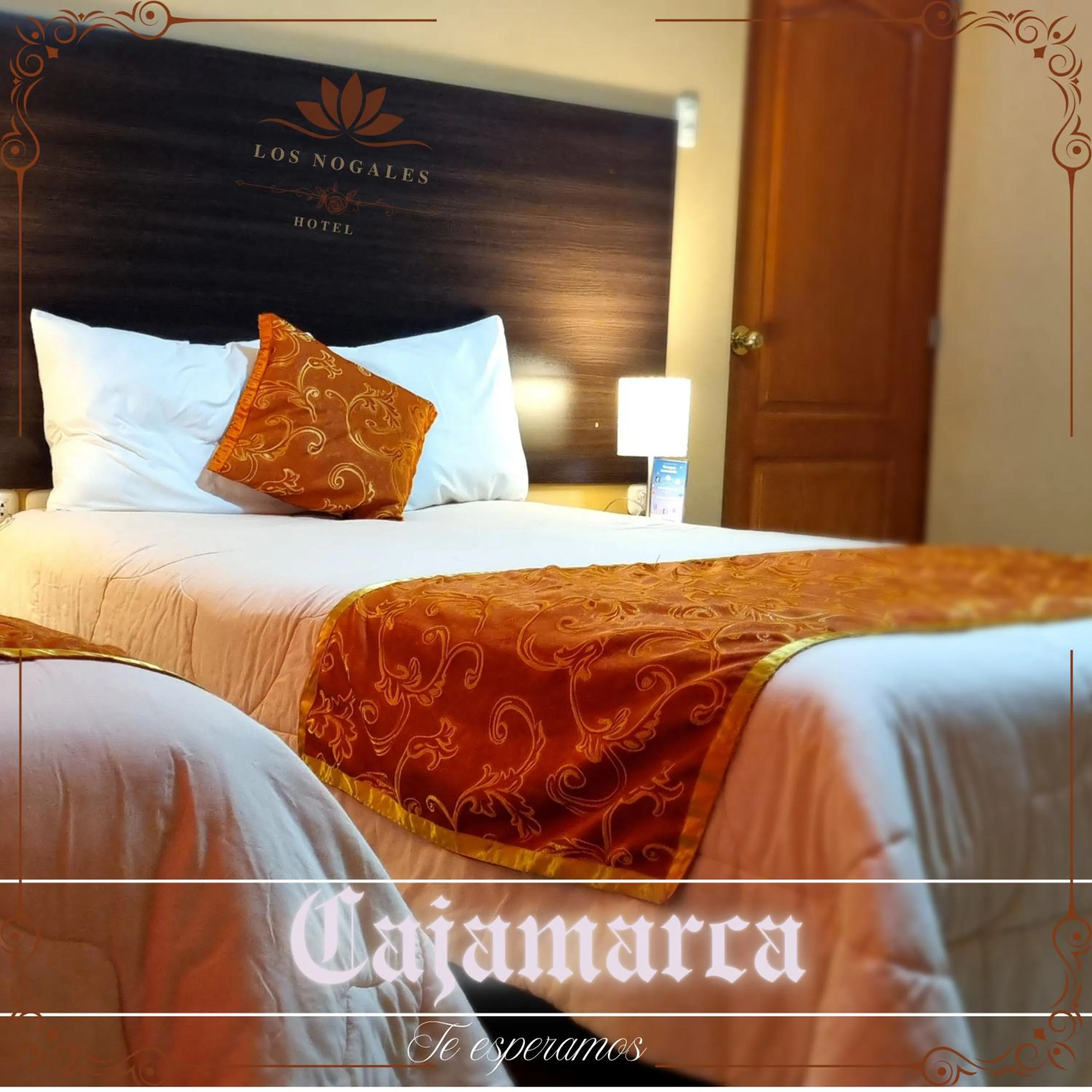 Bed in Hotel Los Nogales