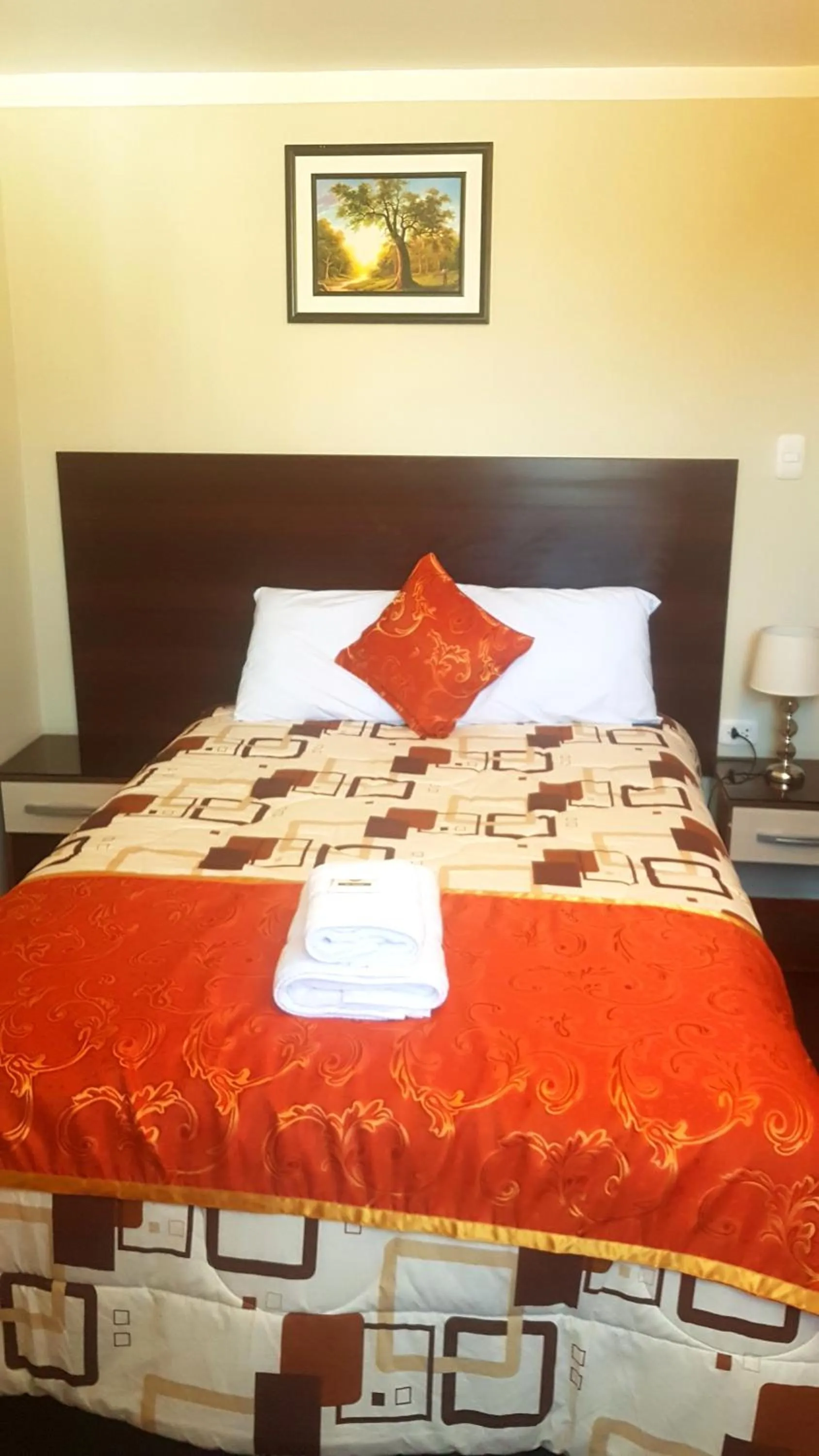 Bed in Hotel Los Nogales