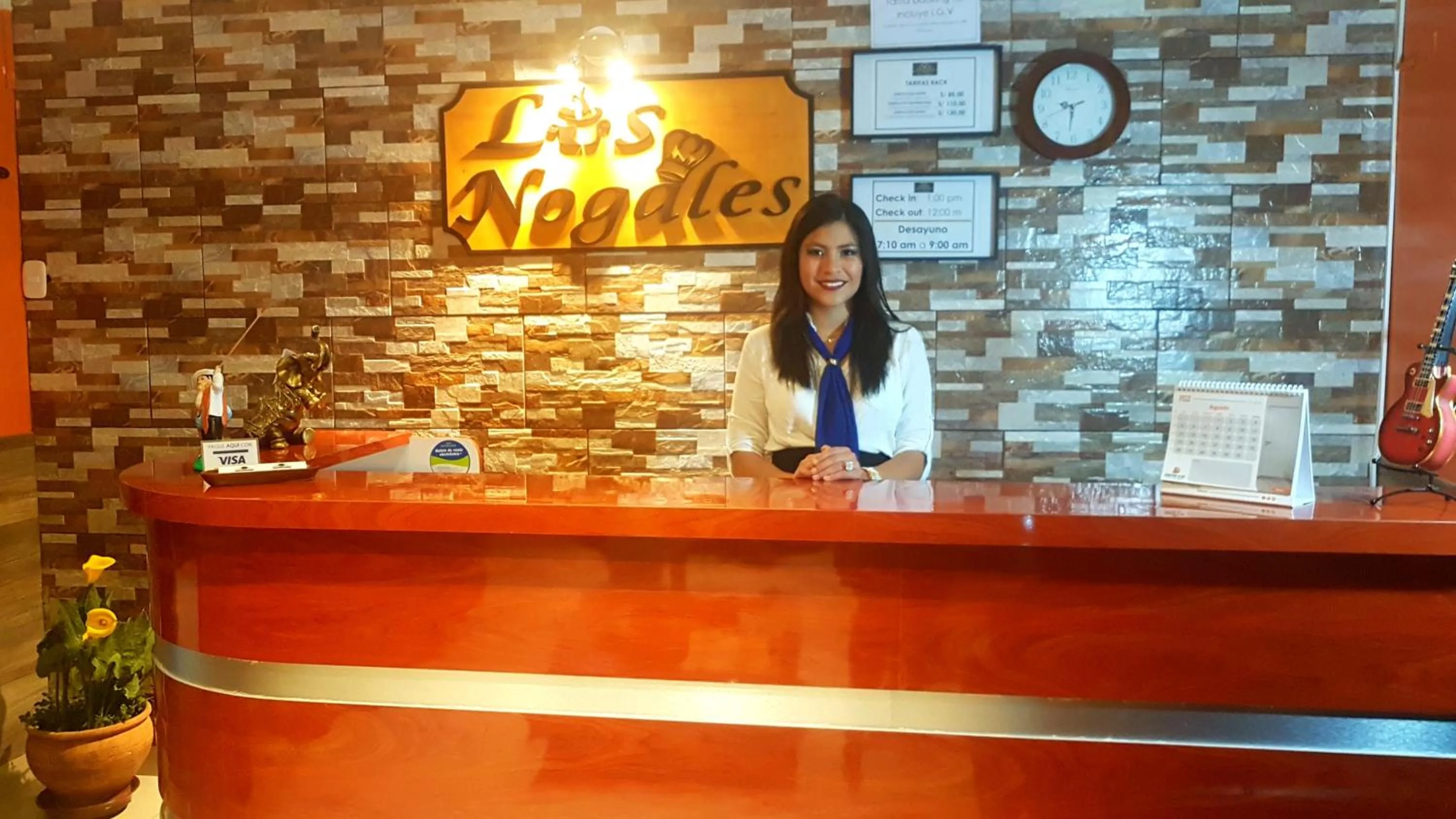 Lobby or reception in Hotel Los Nogales