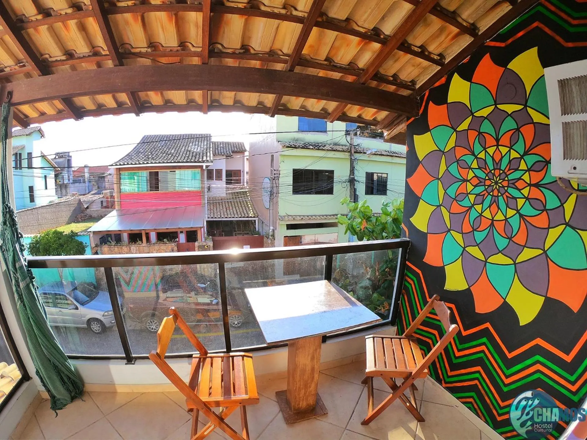 Decorative detail in Chamos Hostel Cultural