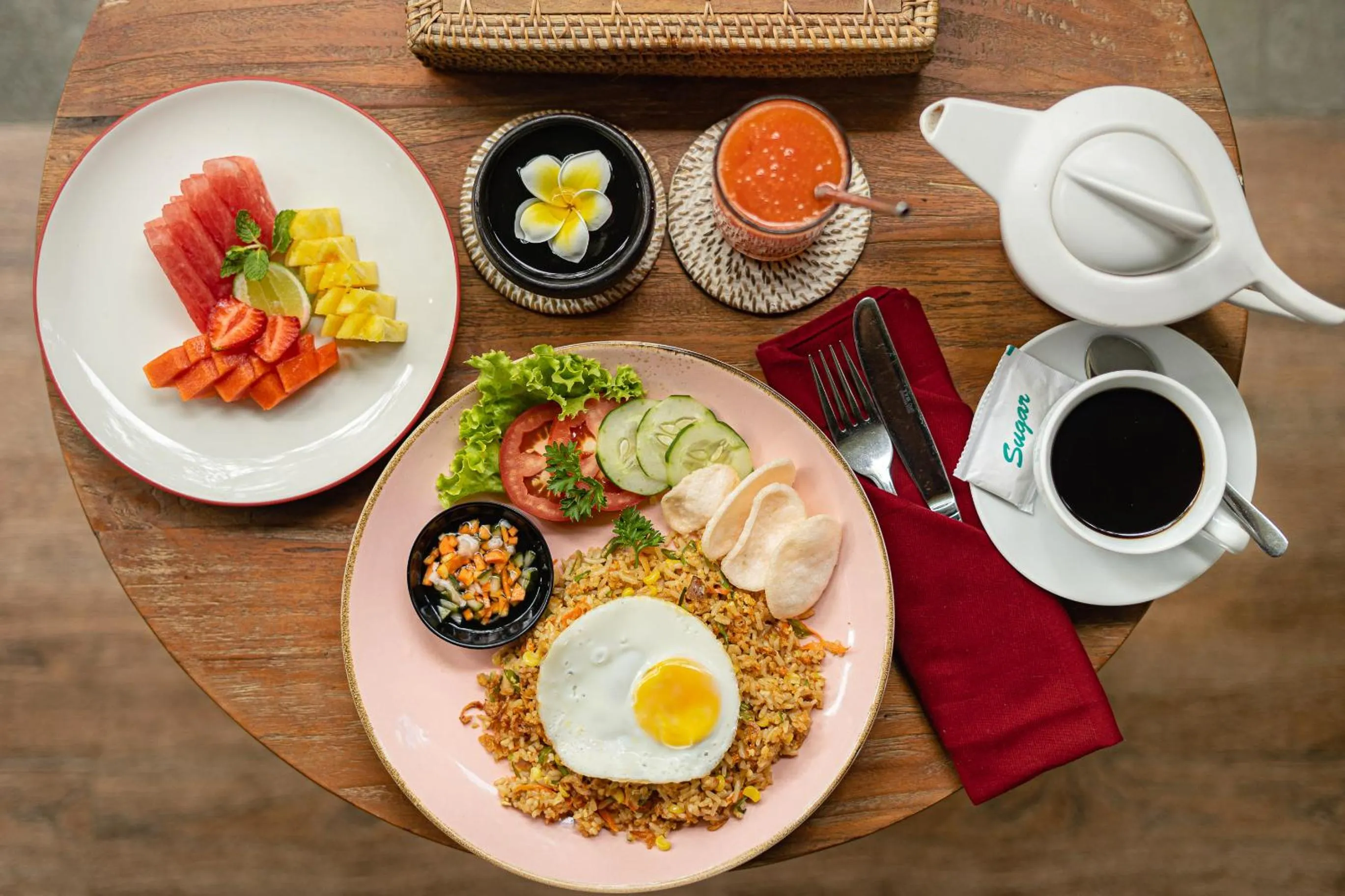 Food in Kubu Rama Ubud Cottage