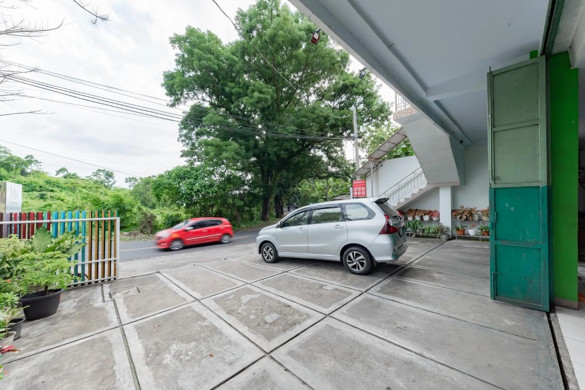 Parking in RedDoorz Syariah at Pantai Pelabuhan Ratu