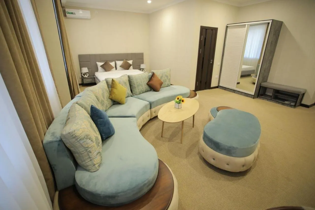 Bed in Grand Fergana Hotel