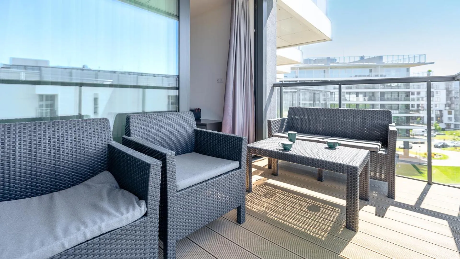 Balcony/Terrace in Seaside Kołobrzeg, Sun & Snow