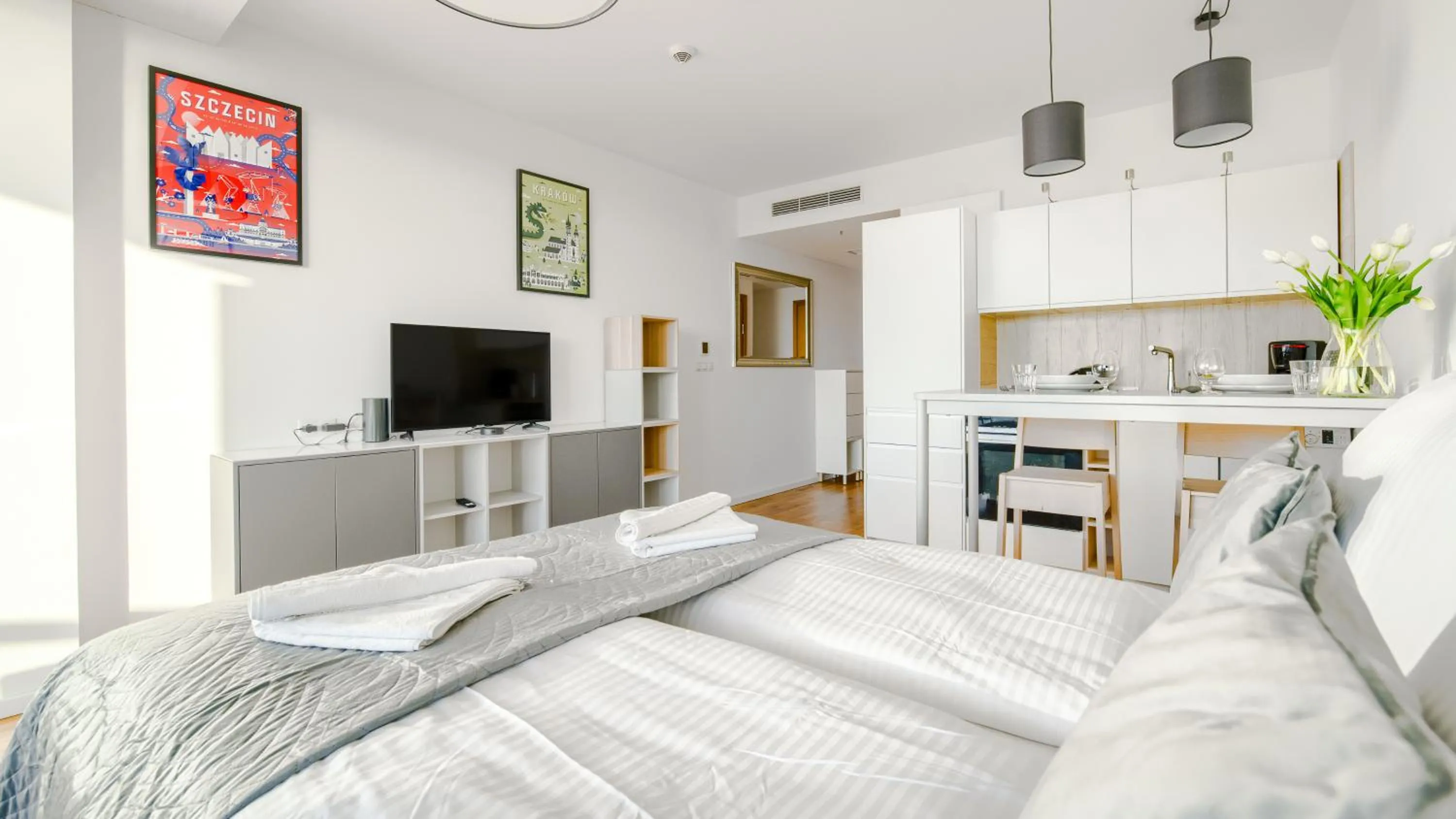 Bed in Seaside Kołobrzeg, Sun & Snow