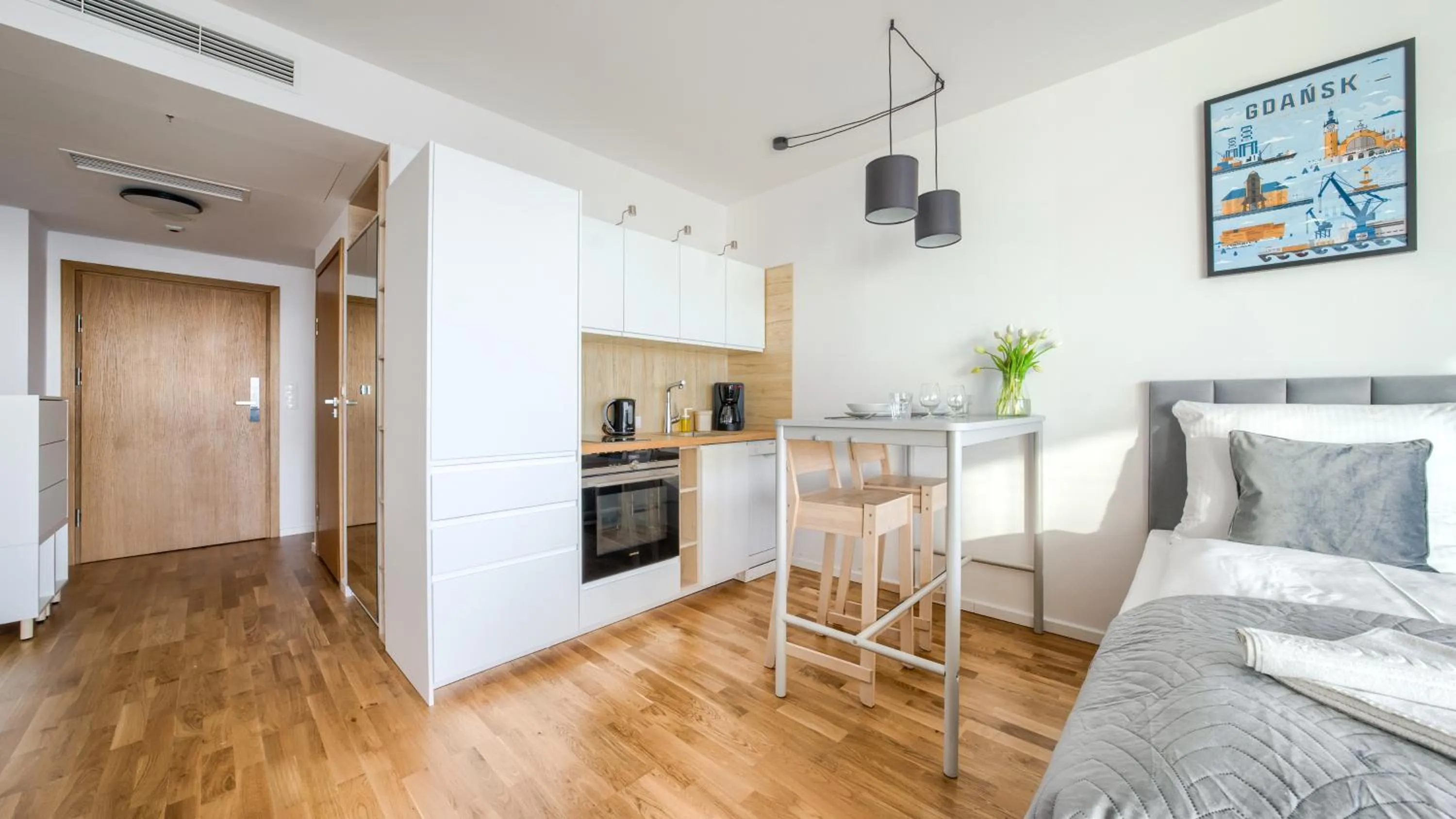 Bed in Seaside Kołobrzeg, Sun & Snow