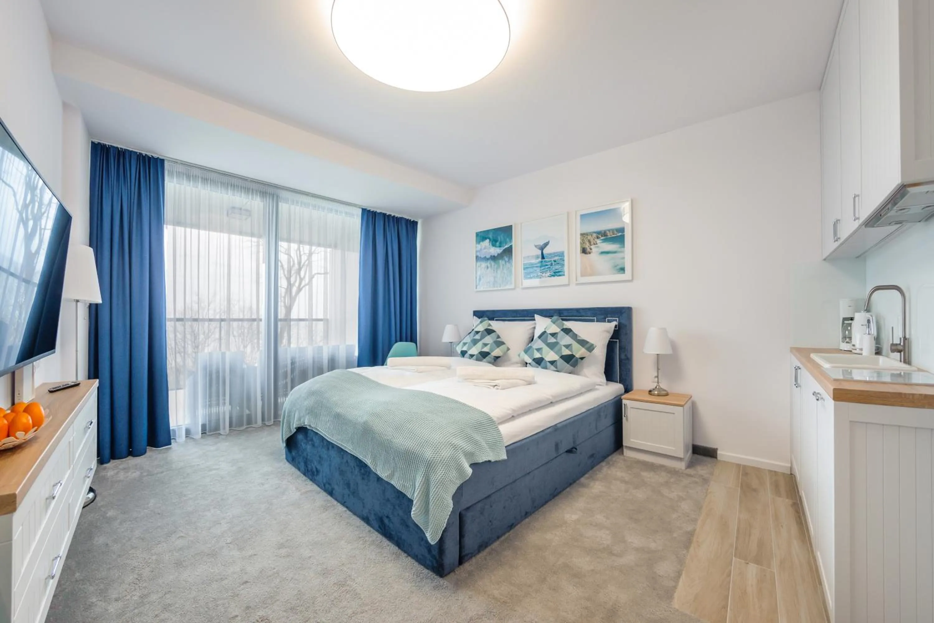 Bed in Seaside Kołobrzeg, Sun & Snow