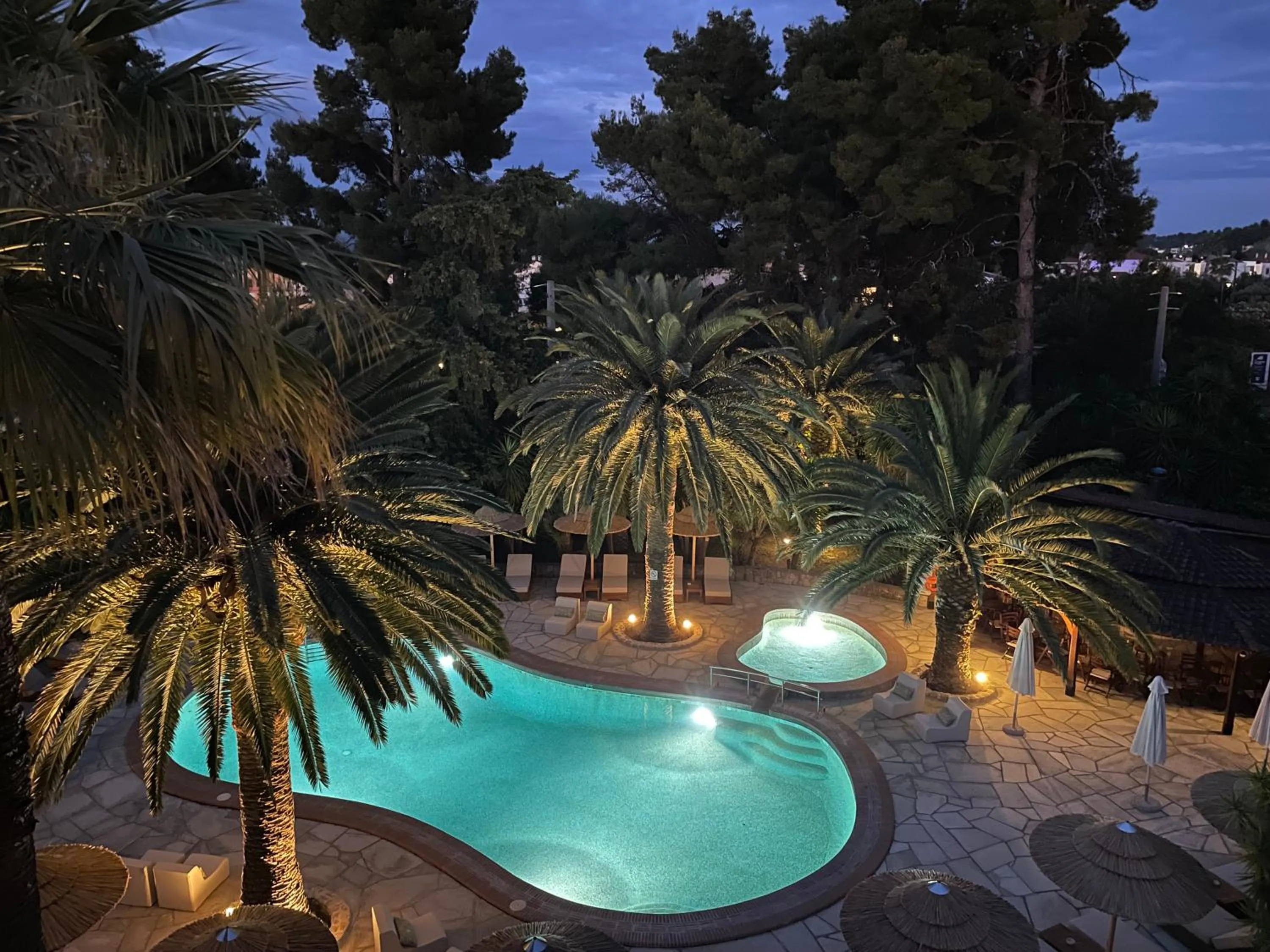 Pool view in Hotel Pilalidis