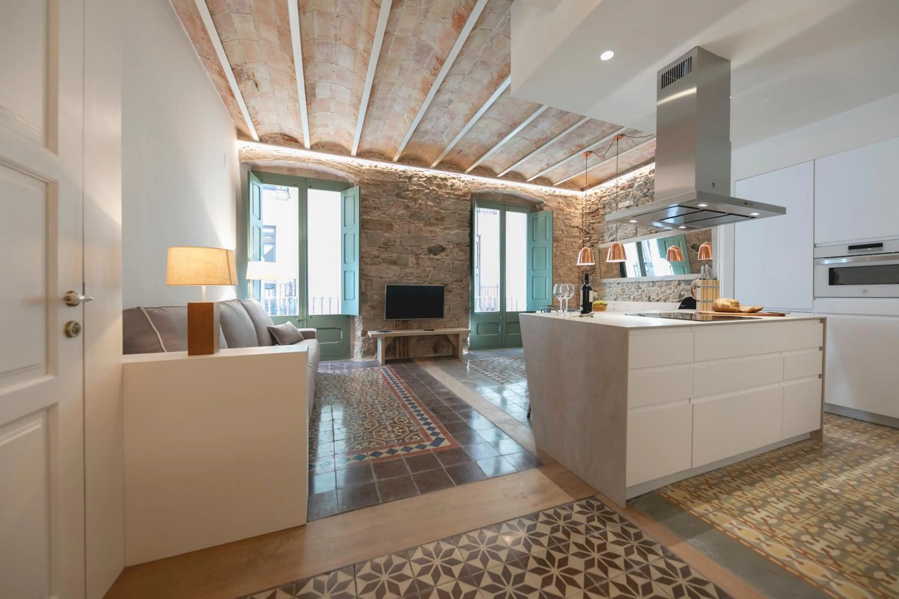 Living room in Bravissimo Mercaders, beautiful 3 bedroom apartment