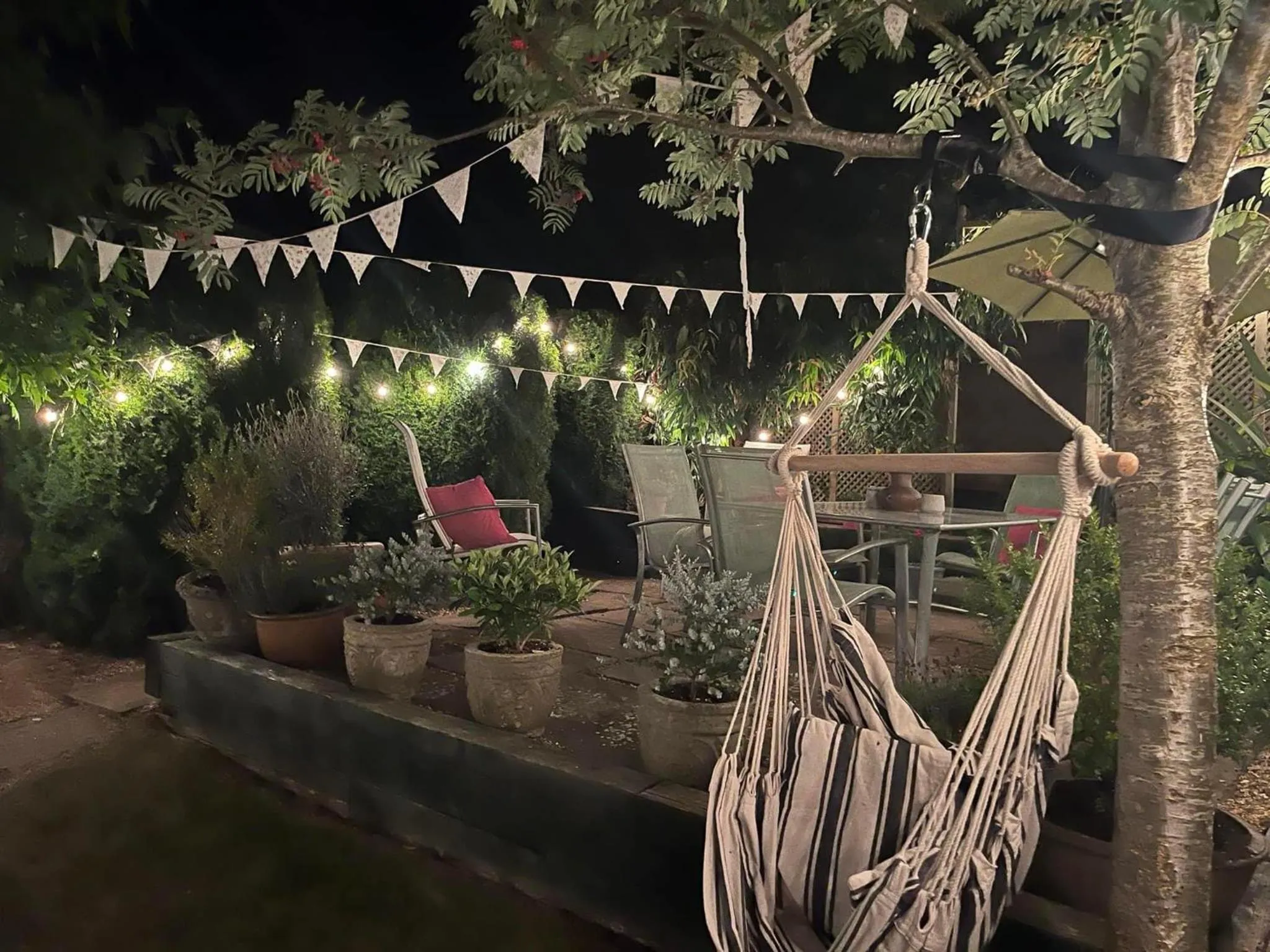 Garden view in The Glastonbury Townhouse B&B