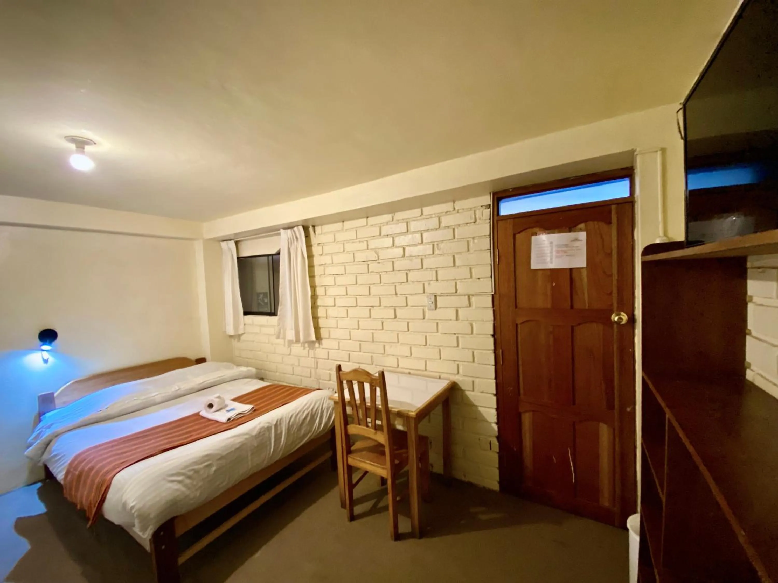 Bed in Andean Dreams Hotel