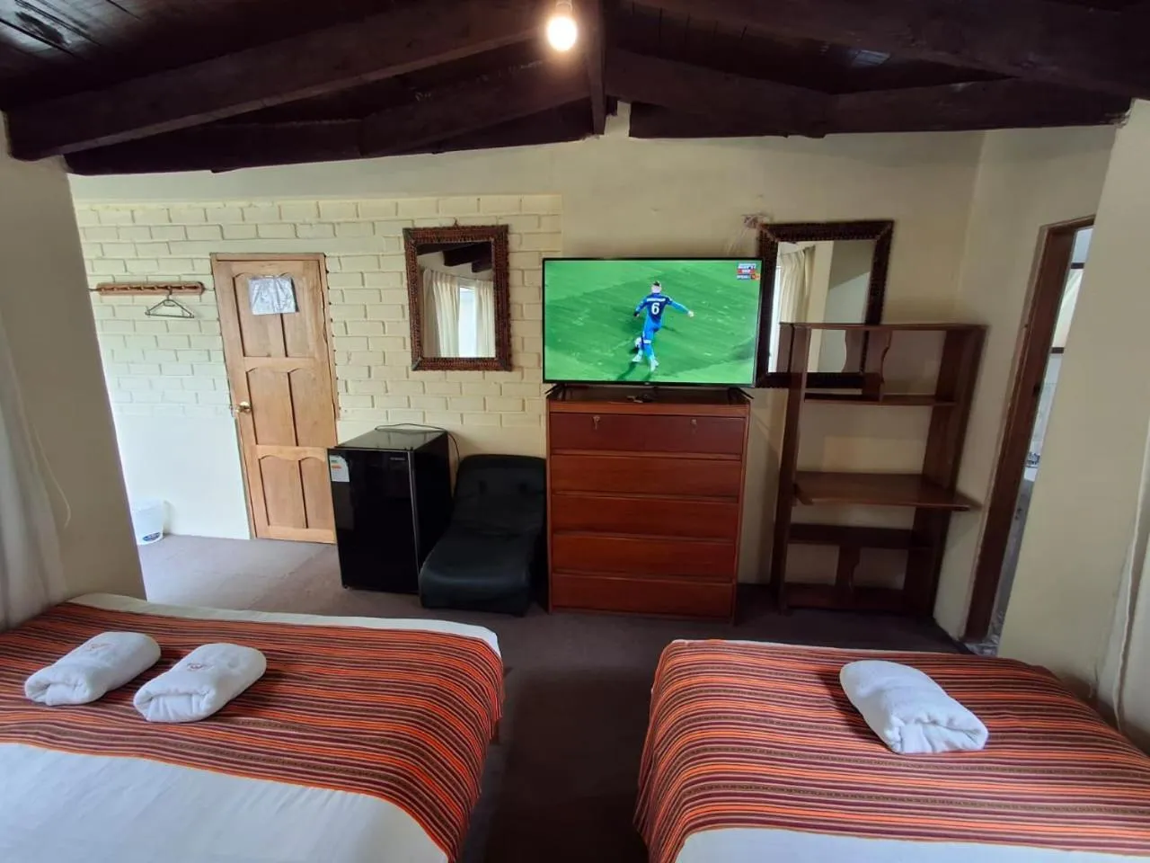 Bed in Andean Dreams Hotel