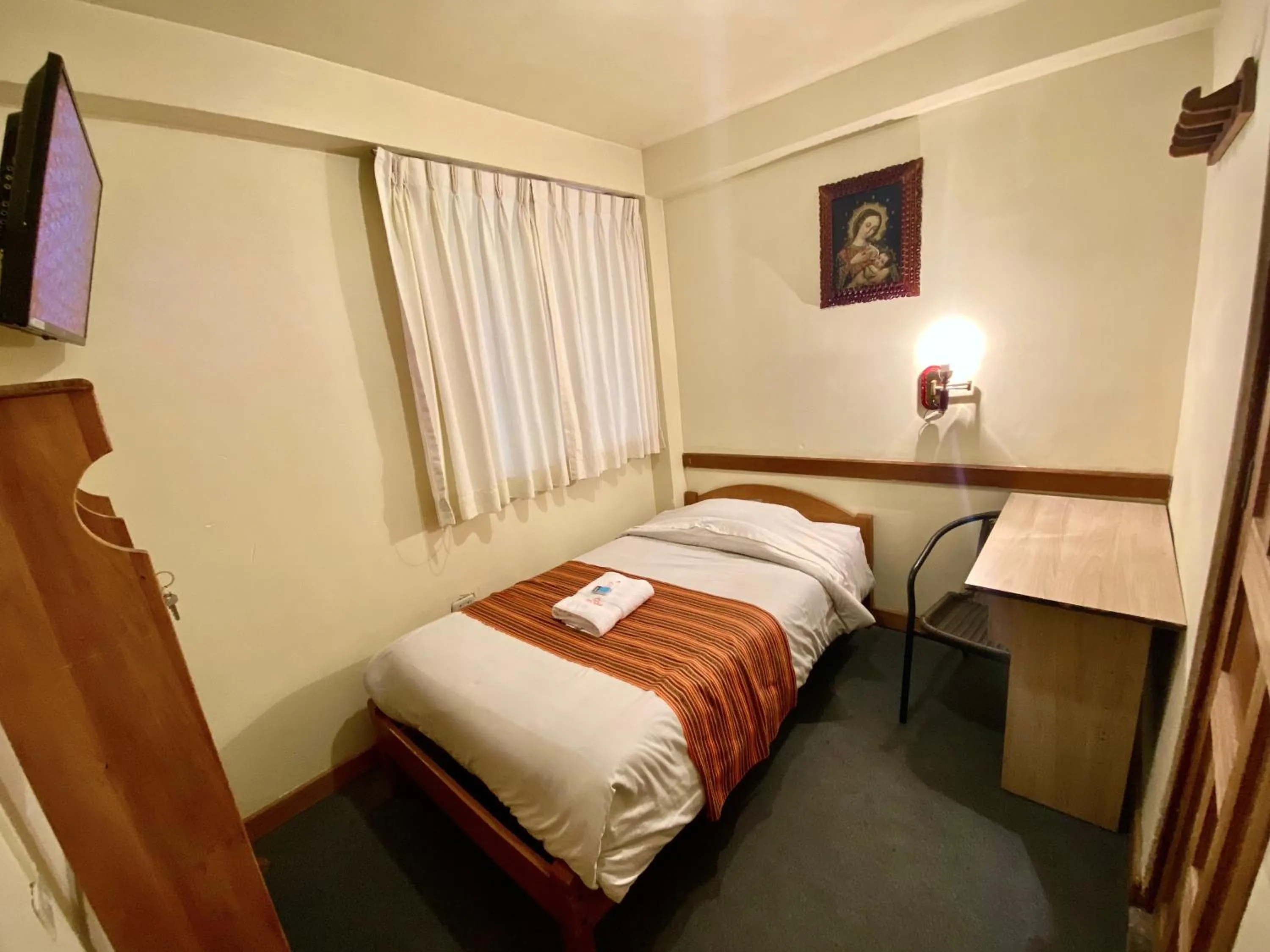 Bed in Andean Dreams Hotel