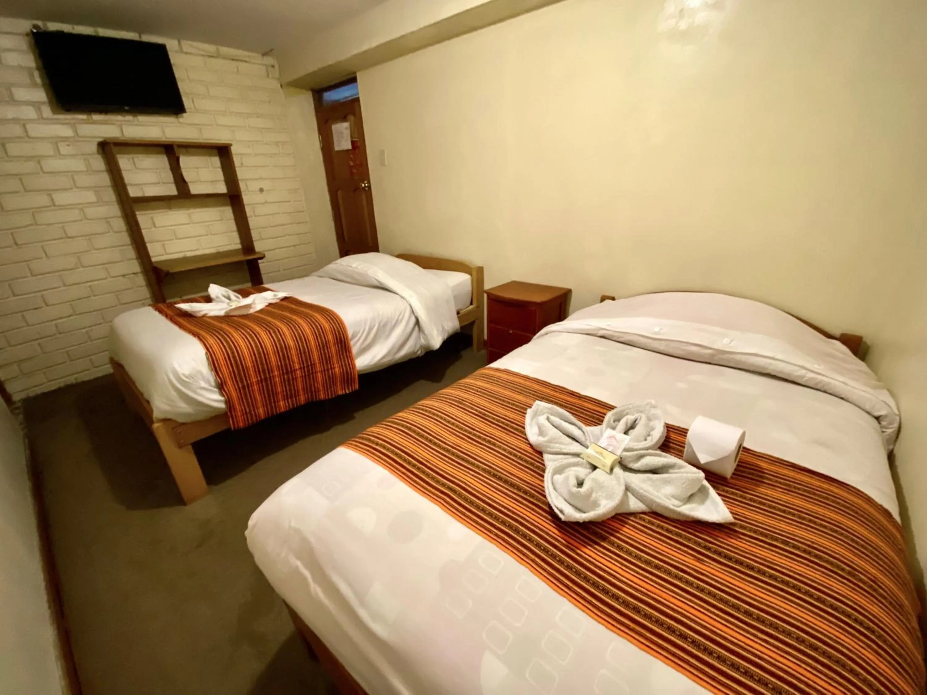 Bed in Andean Dreams Hotel