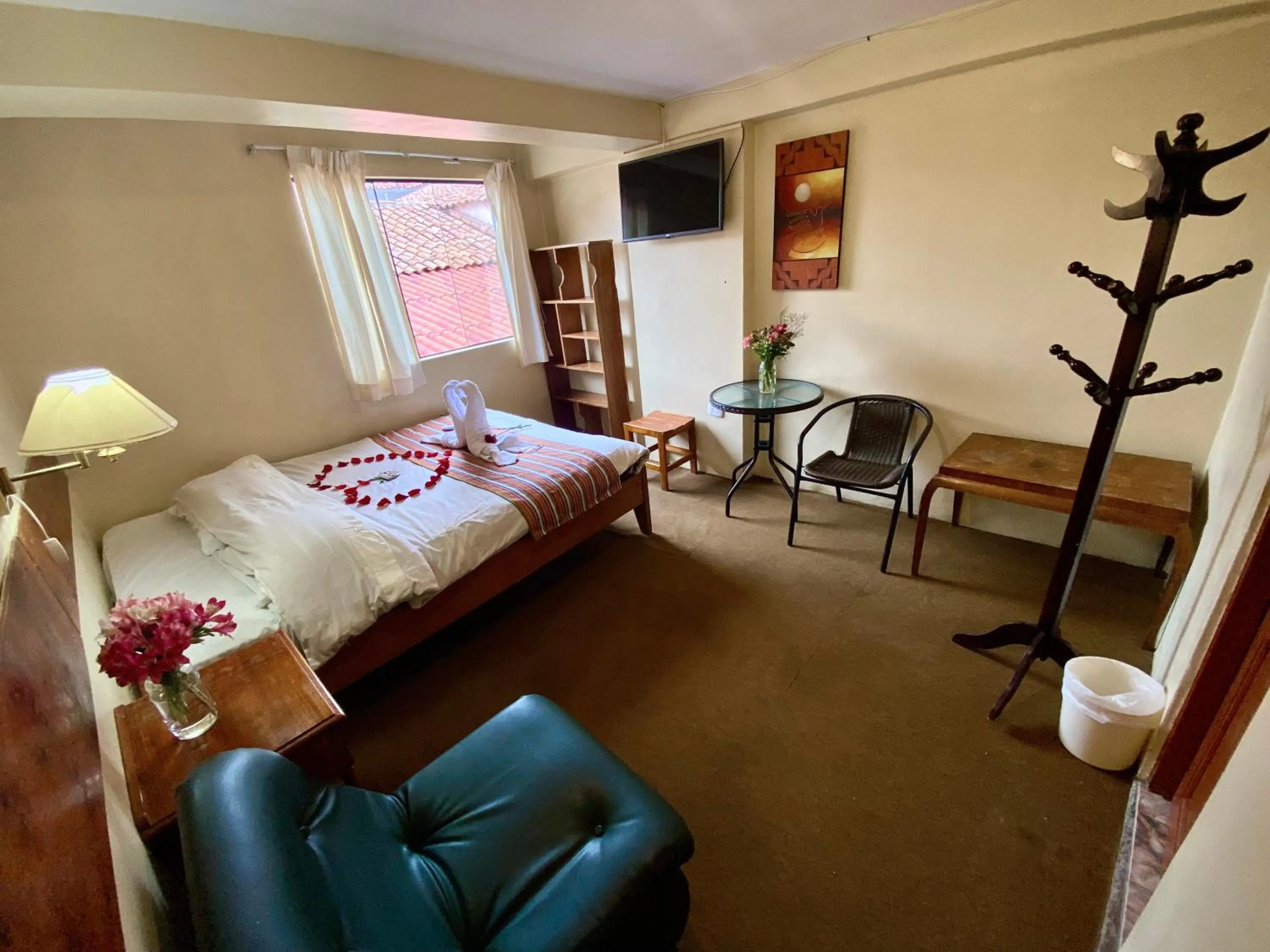 Bed in Andean Dreams Hotel