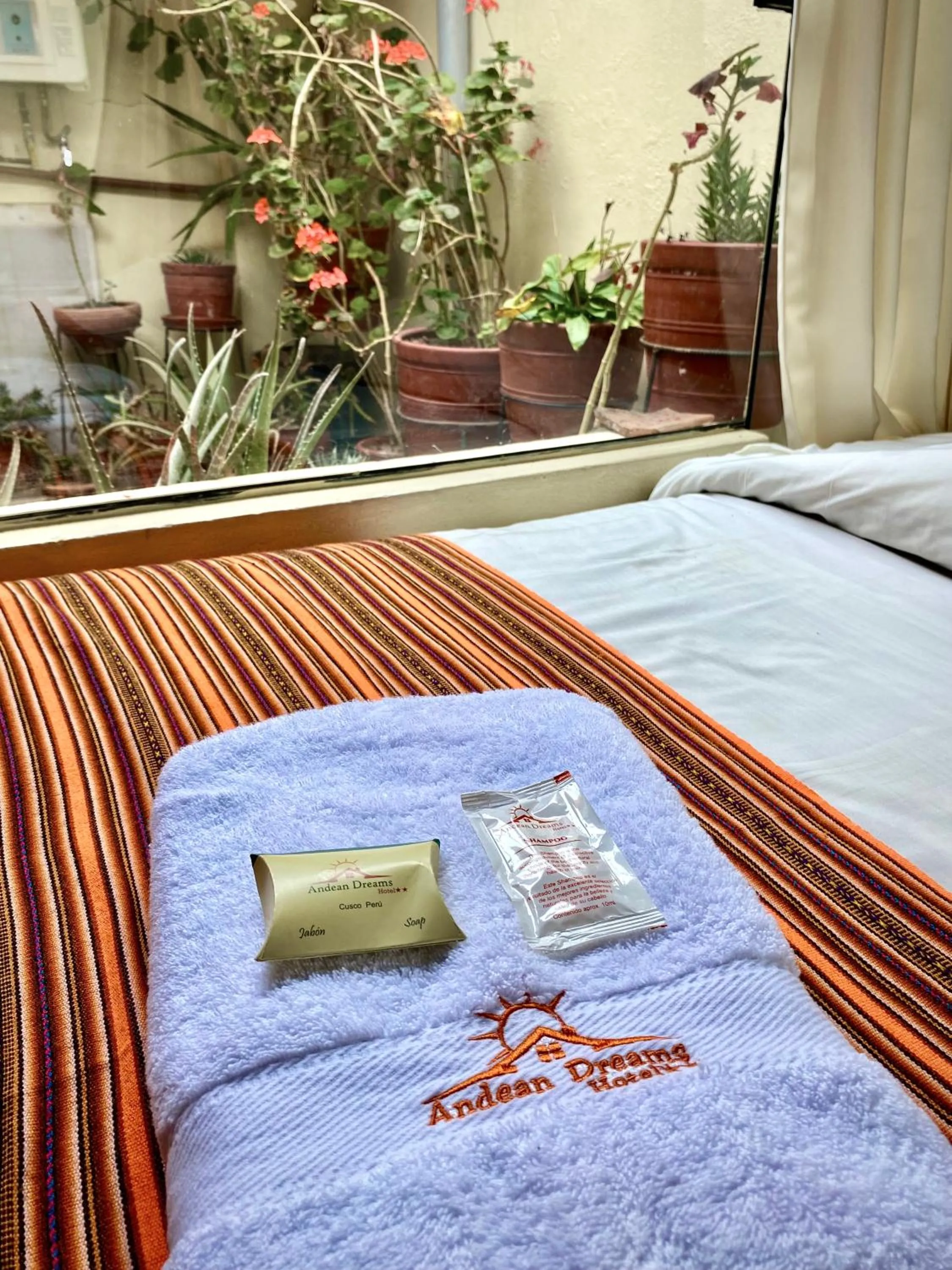 Bed in Andean Dreams Hotel