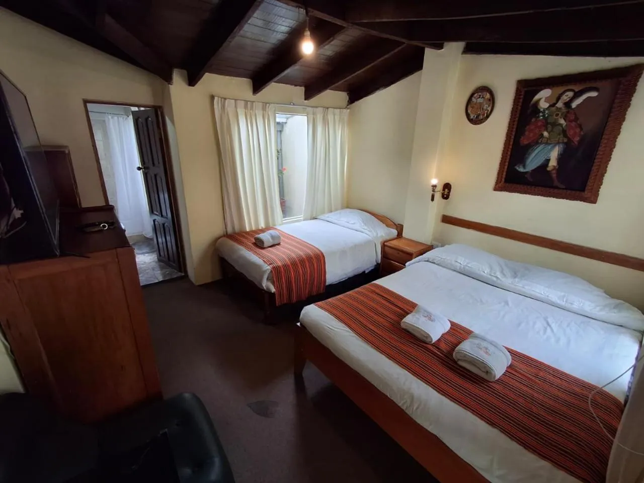 Bed in Andean Dreams Hotel