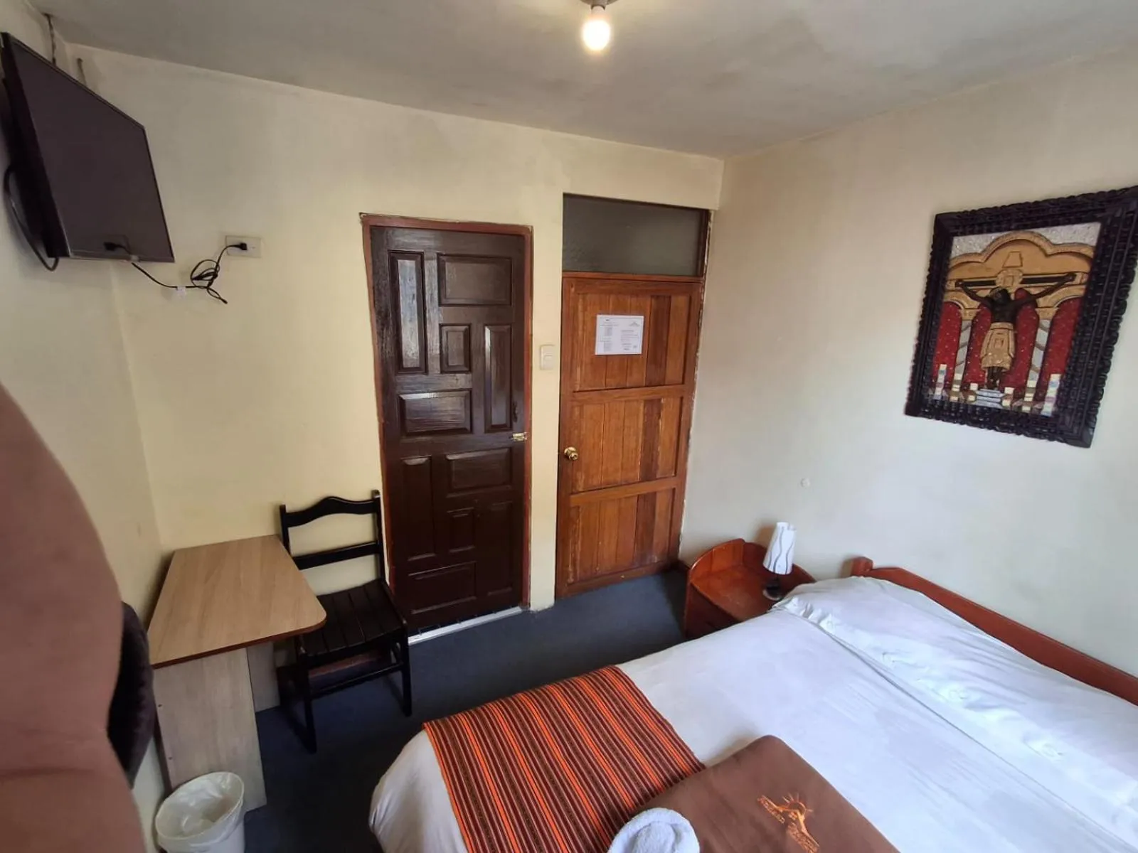 Bed in Andean Dreams Hotel